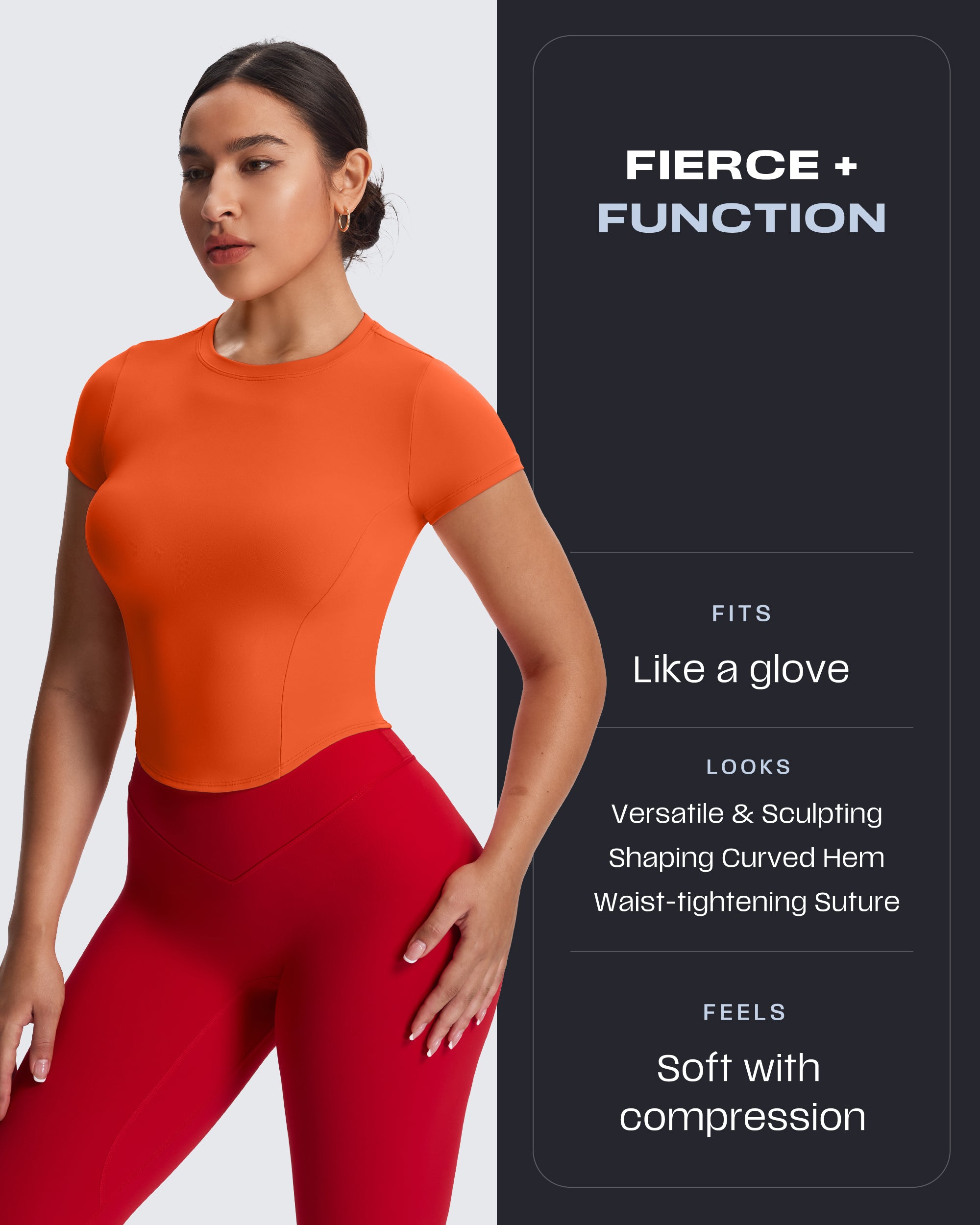 Aoxjox "Geo Short Sleeve" (NO BRA SHELF)
