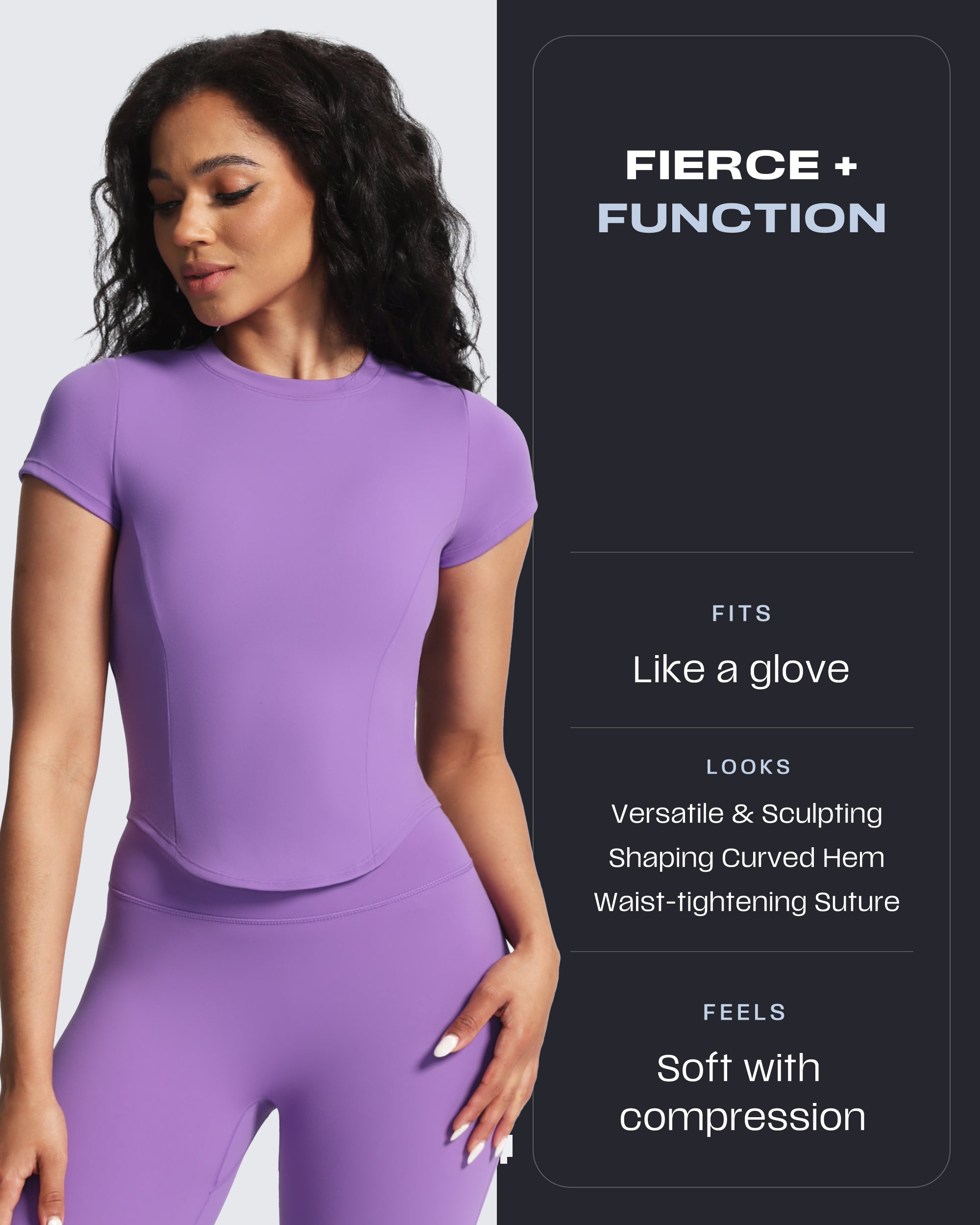 Aoxjox "Geo Short Sleeve" (NO BRA SHELF)