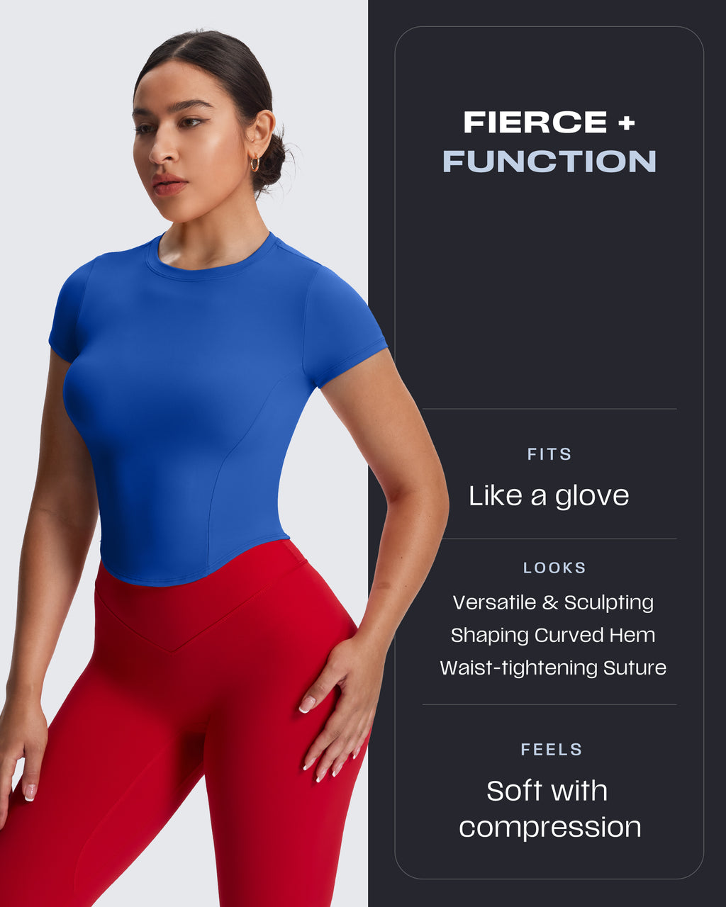 Aoxjox "Geo Short Sleeve" (NO BRA SHELF)