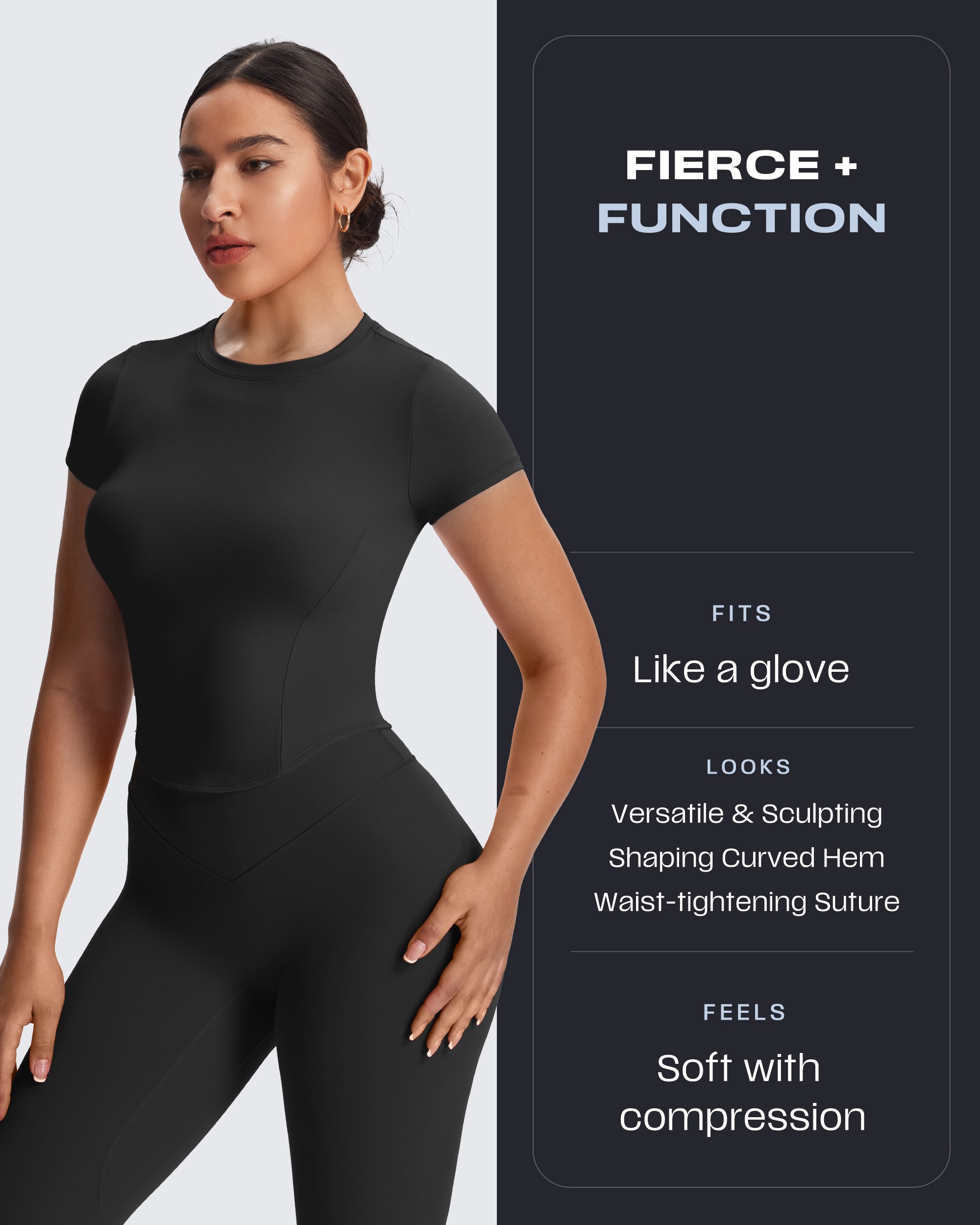 Aoxjox "Geo Short Sleeve" (NO BRA SHELF)