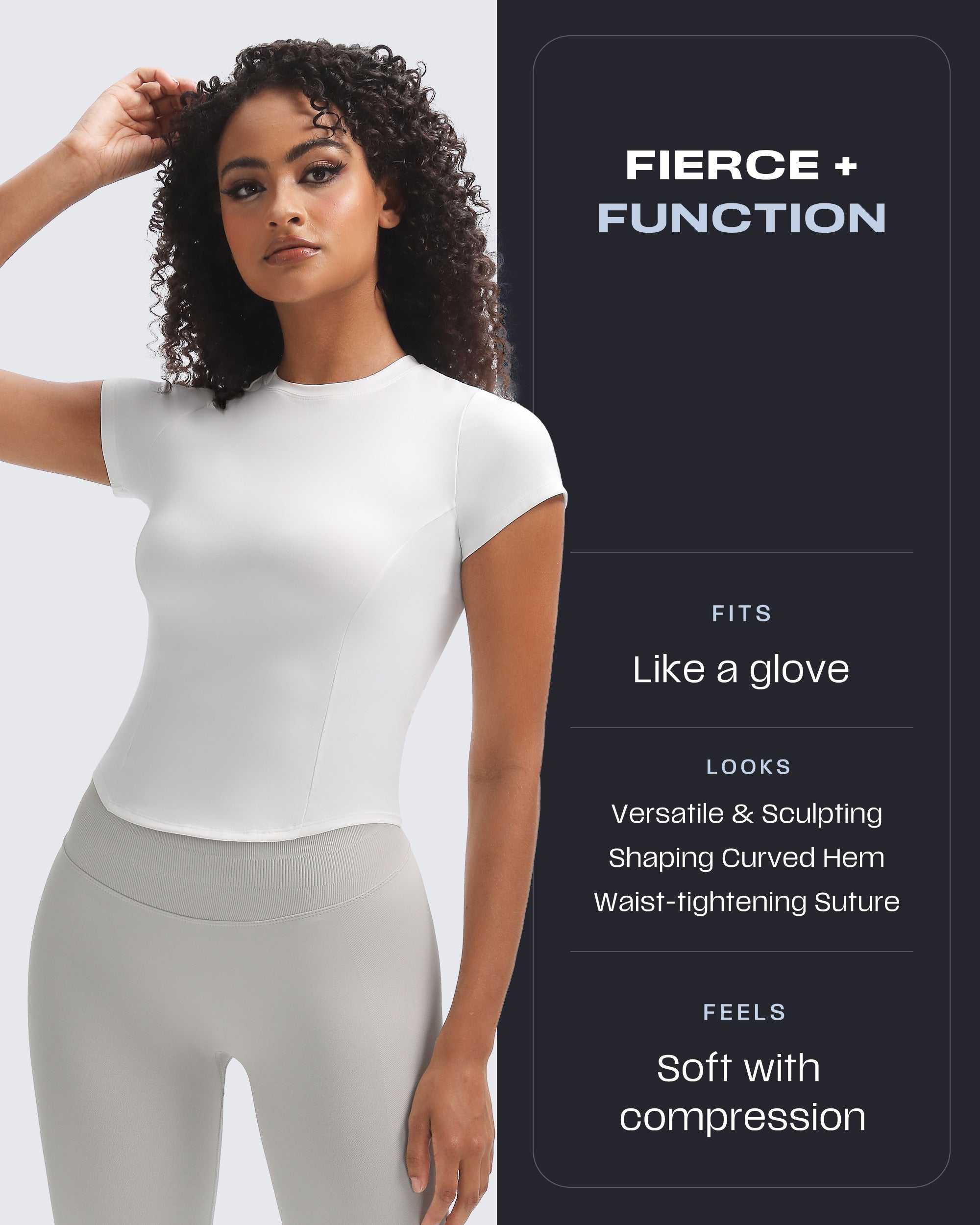 Aoxjox "Geo Short Sleeve" (NO BRA SHELF)