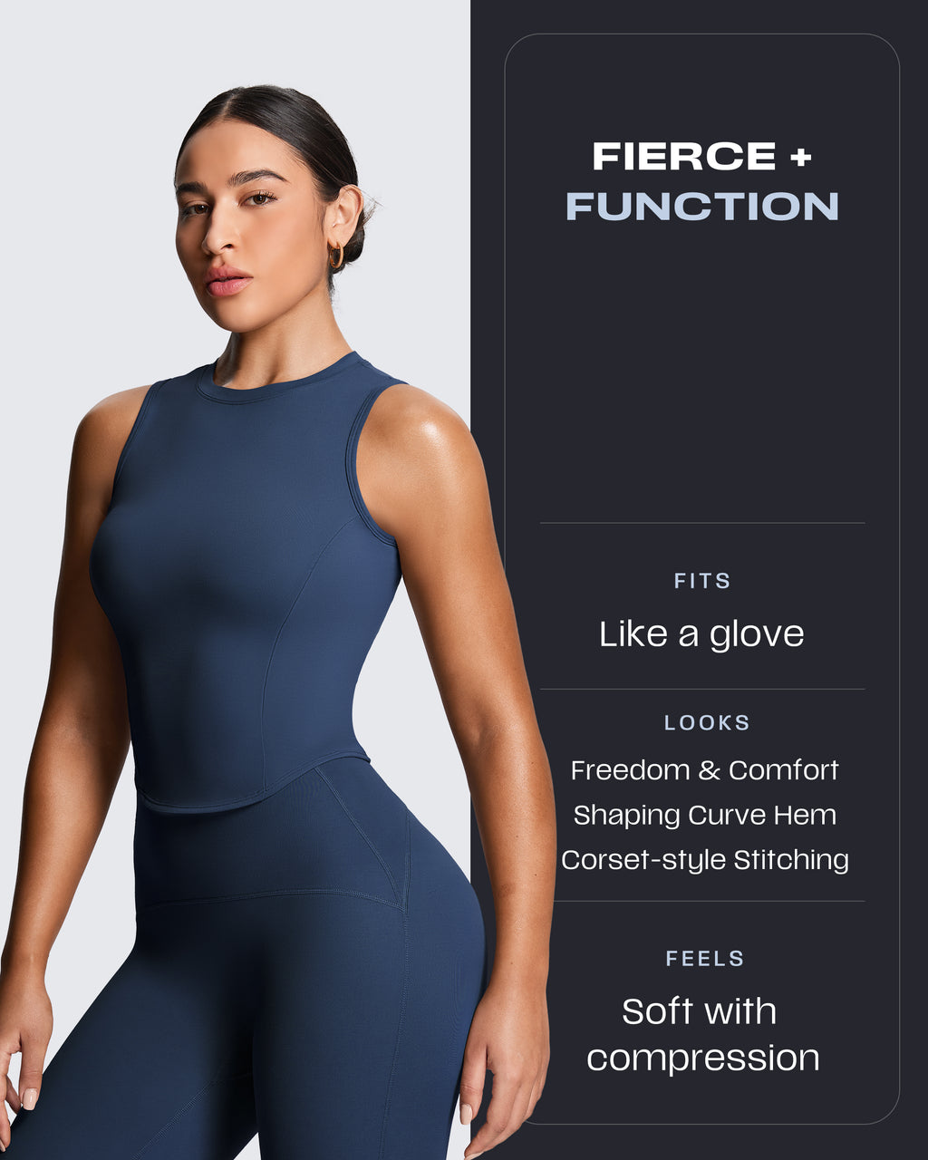 Aoxjox "Geo" Sleeveless Tank Top  (NO BRA SHELF)