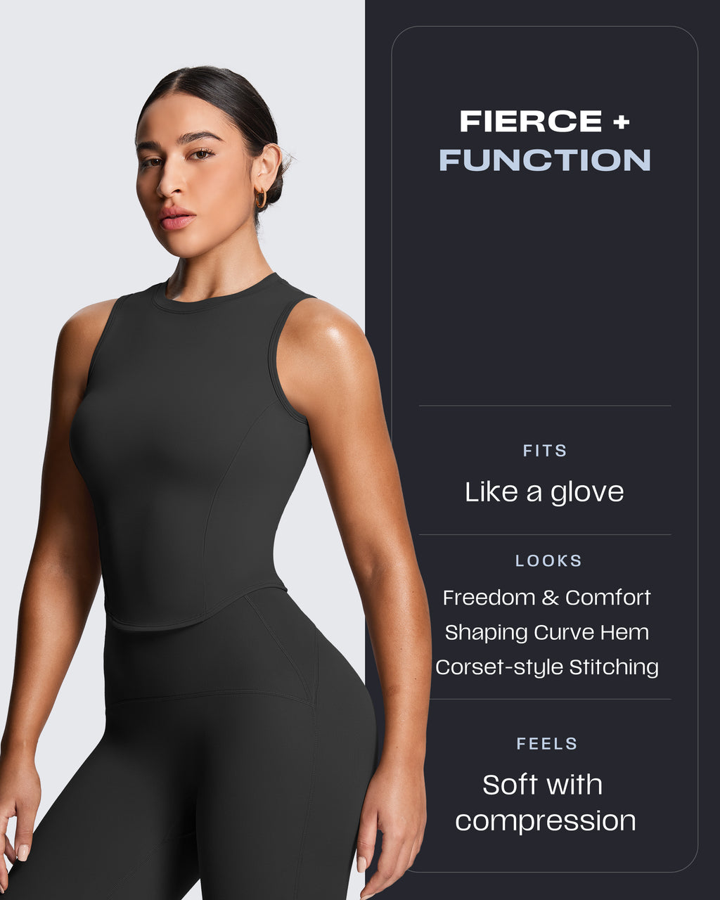 Aoxjox "Geo" Sleeveless Tank Top  (NO BRA SHELF)