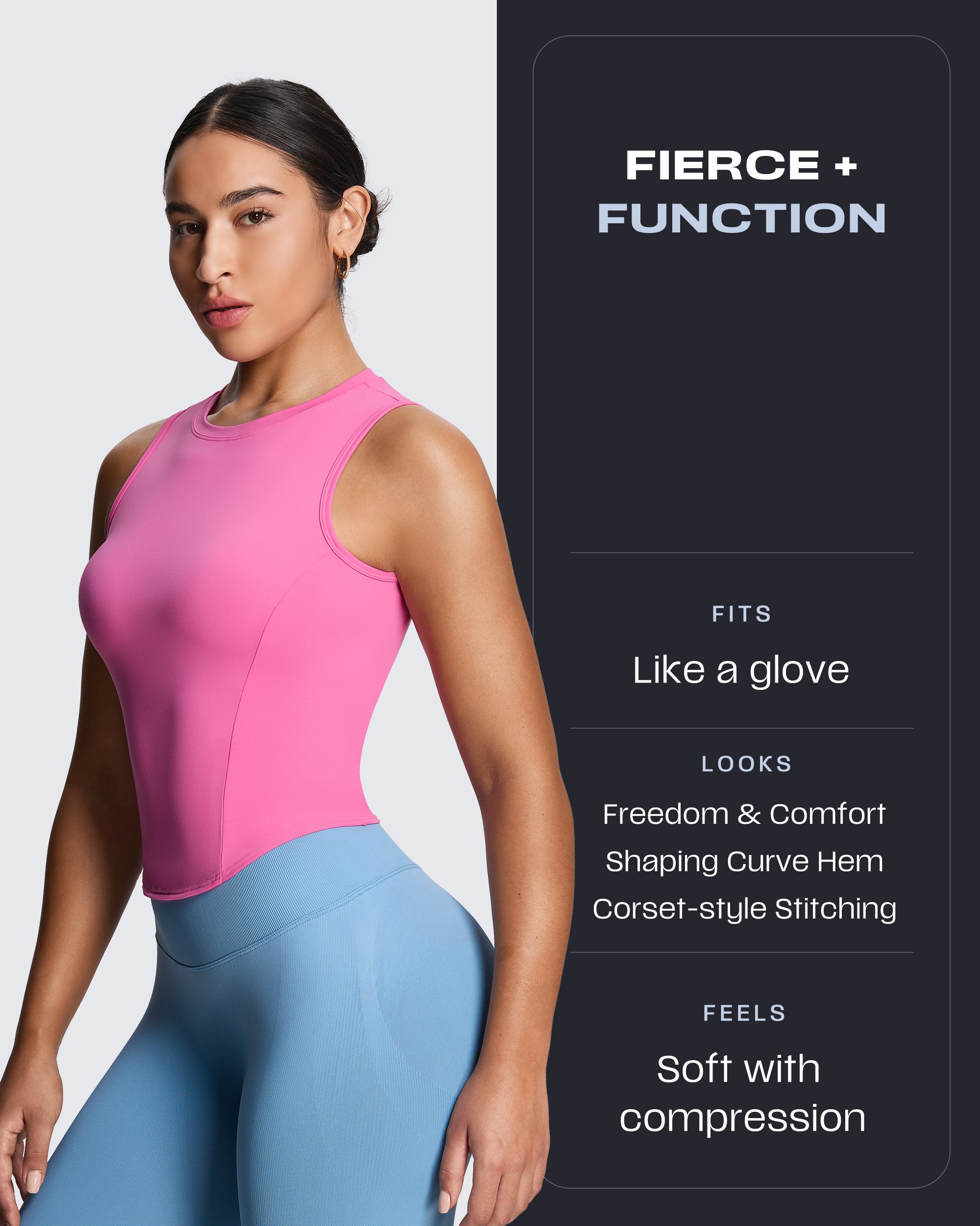 Aoxjox "Geo" Sleeveless Tank Top  (NO BRA SHELF)