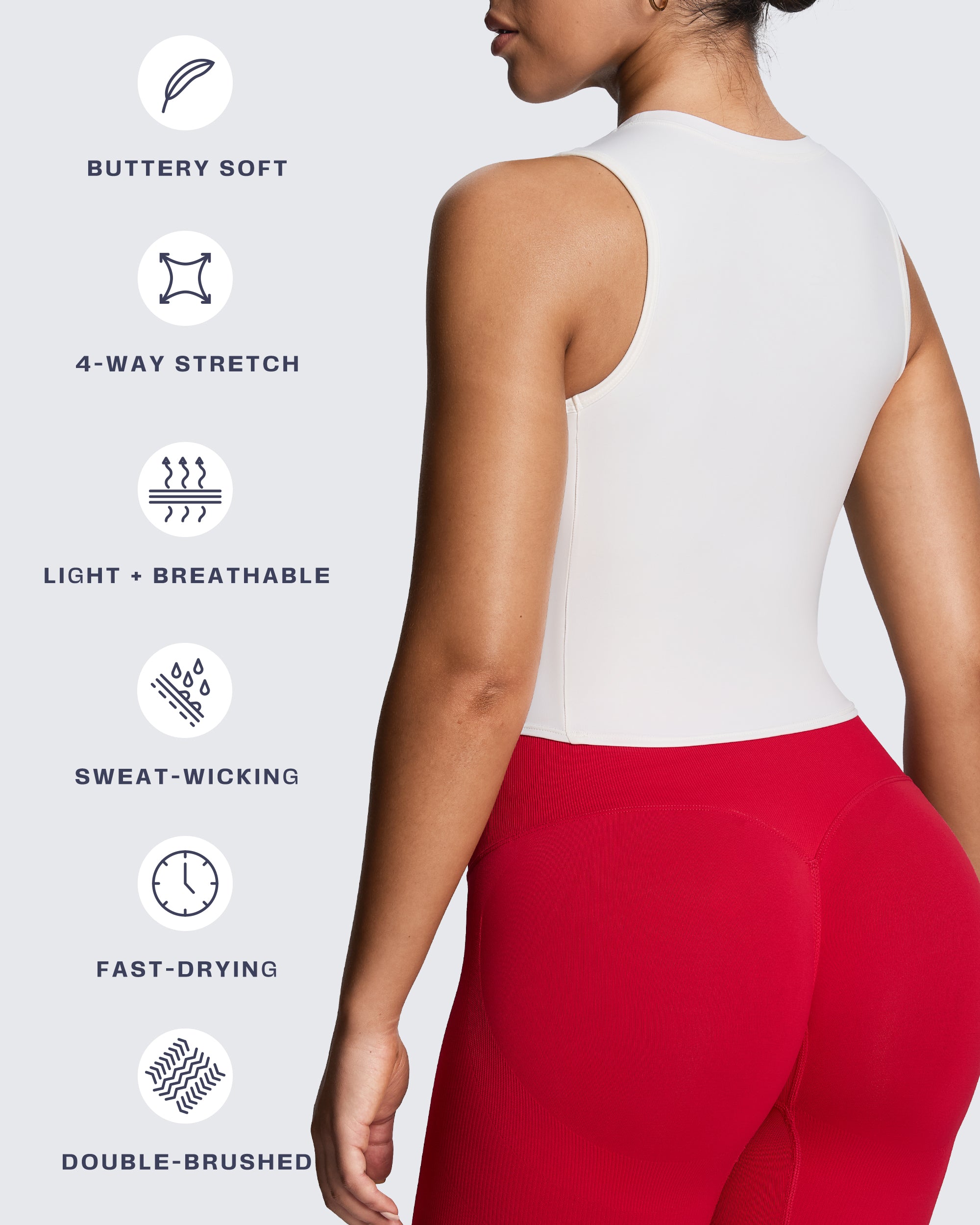 Aoxjox "Geo" Sleeveless Tank Top  (NO BRA SHELF)