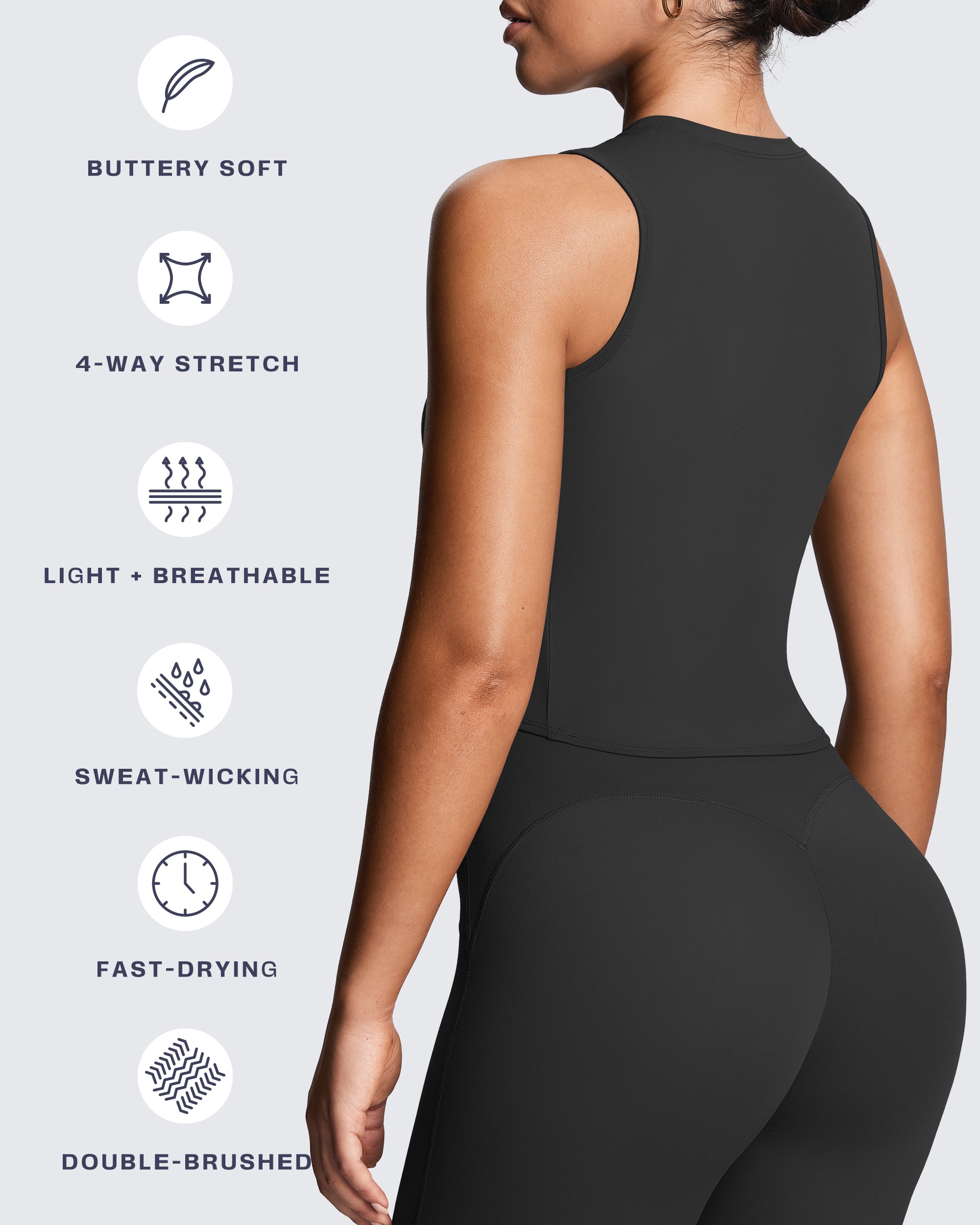Aoxjox "Geo" Sleeveless Tank Top  (NO BRA SHELF)