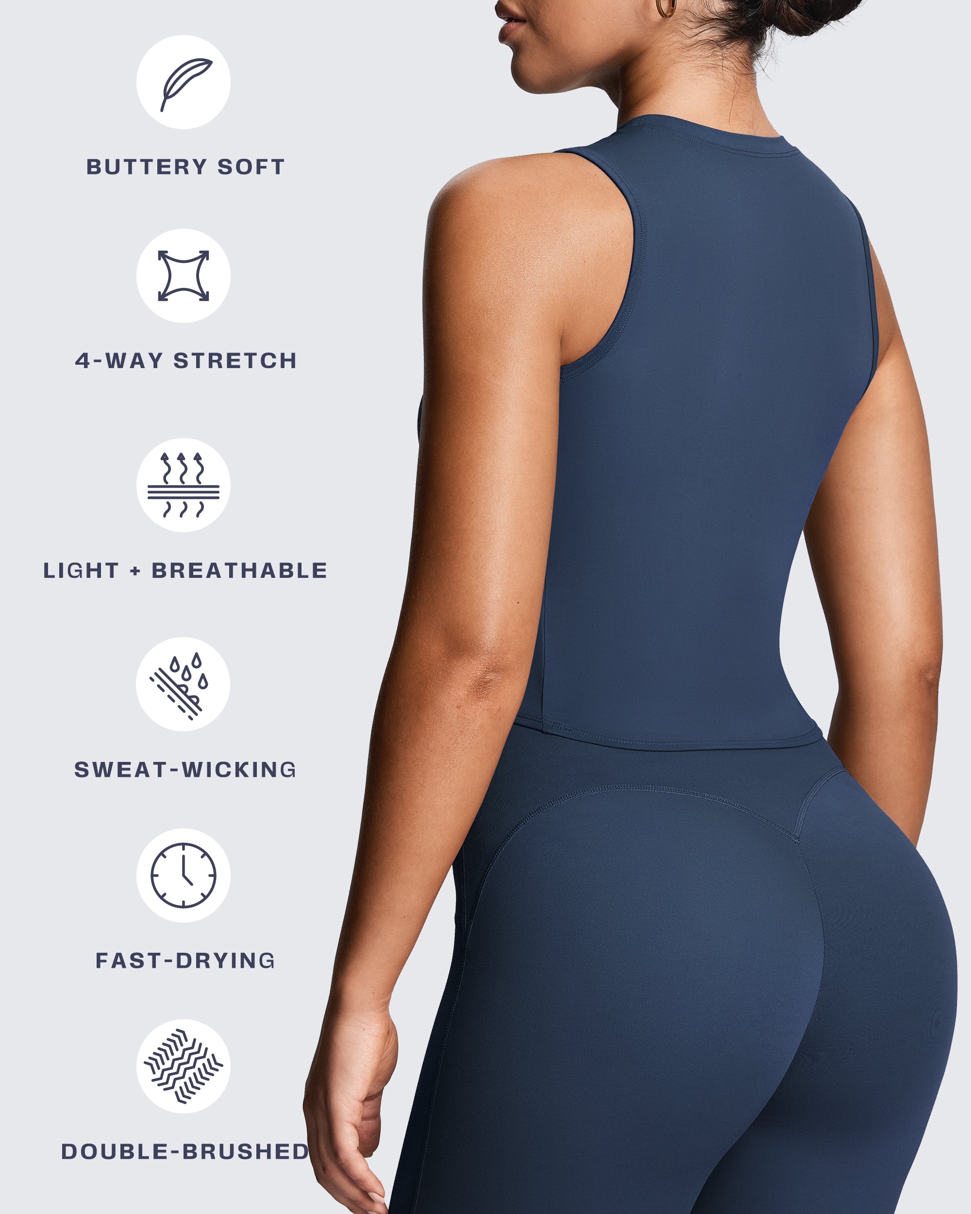 Aoxjox "Geo" Sleeveless Tank Top  (NO BRA SHELF)
