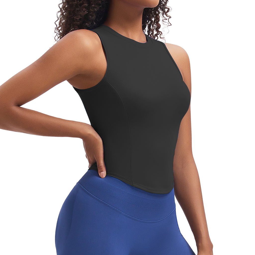 Aoxjox "Geo" Sleeveless Tank Top (Built in Shelf)
