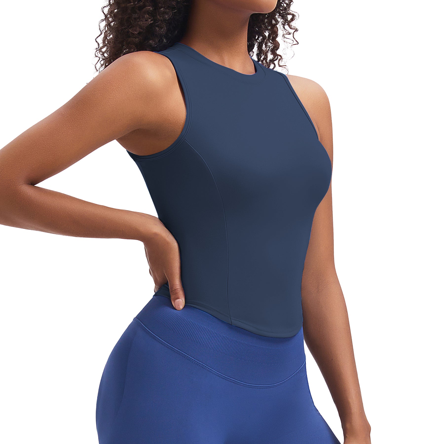 Aoxjox "Geo" Sleeveless Tank Top (Built in Shelf)