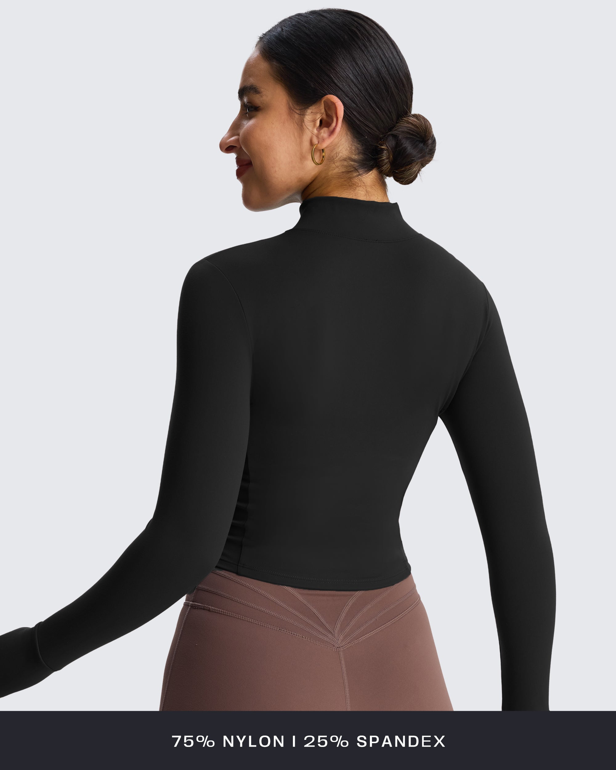 Aoxjox Full Zippered "Geo Zip" Jacket Long Sleeve