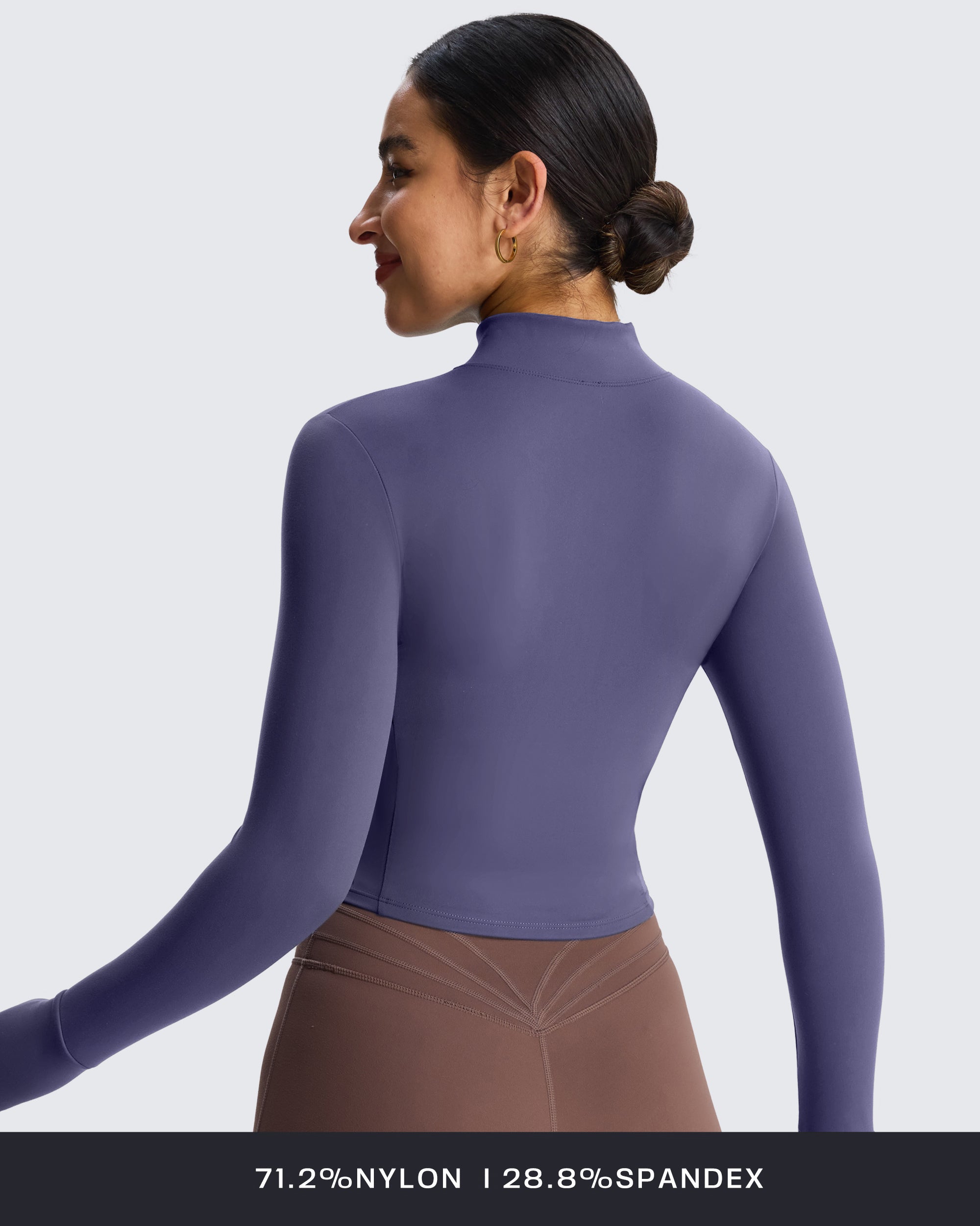 Aoxjox Full Zippered "Geo Zip" Jacket Long Sleeve