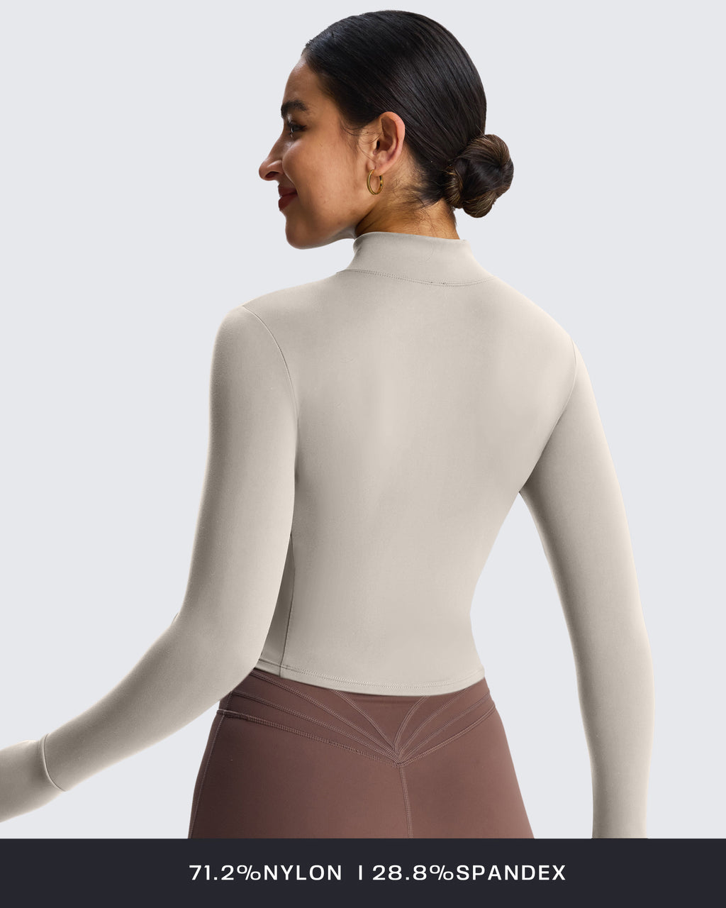 Aoxjox Full Zippered "Geo Zip" Jacket Long Sleeve