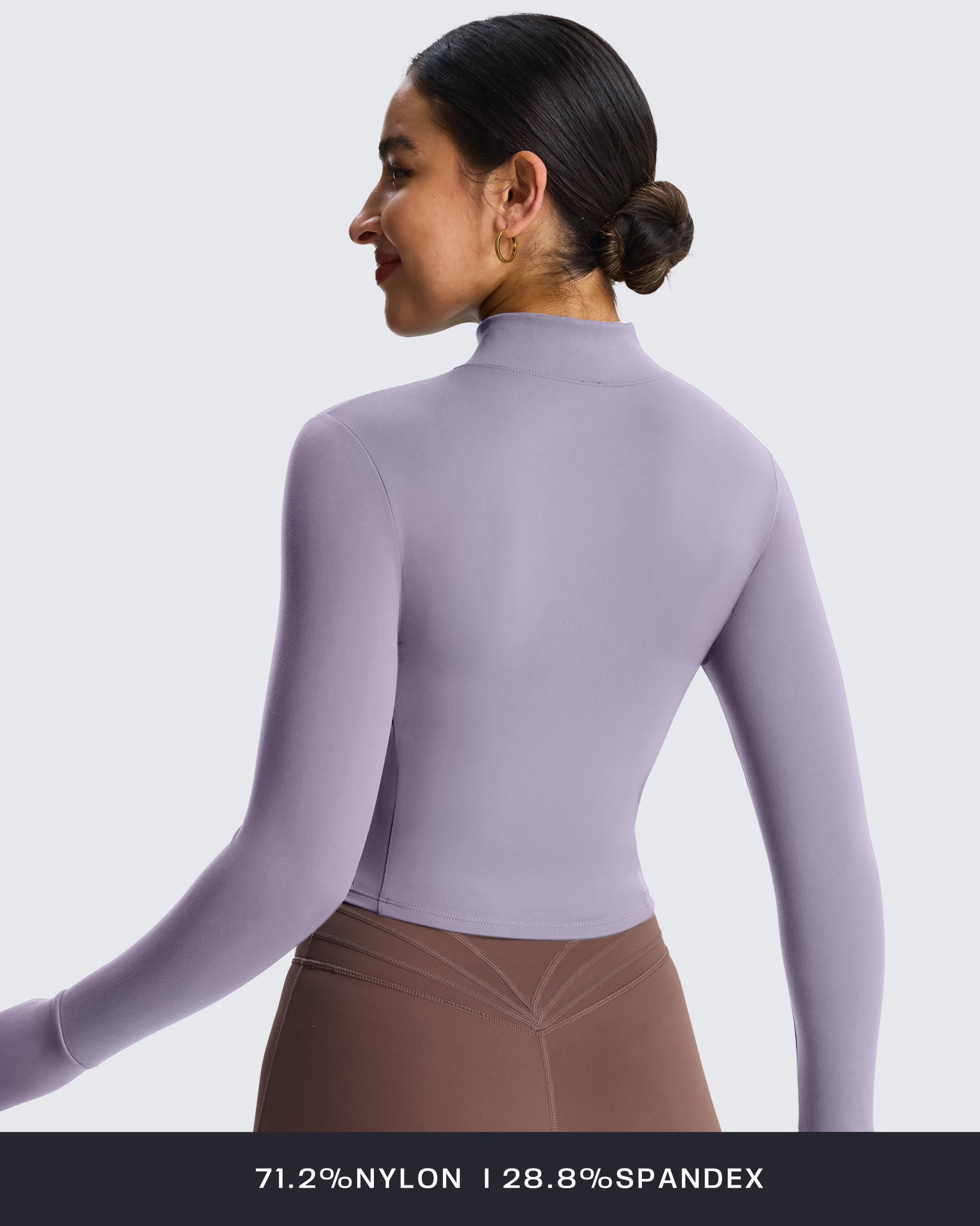 Aoxjox Full Zippered "Geo Zip" Jacket Long Sleeve