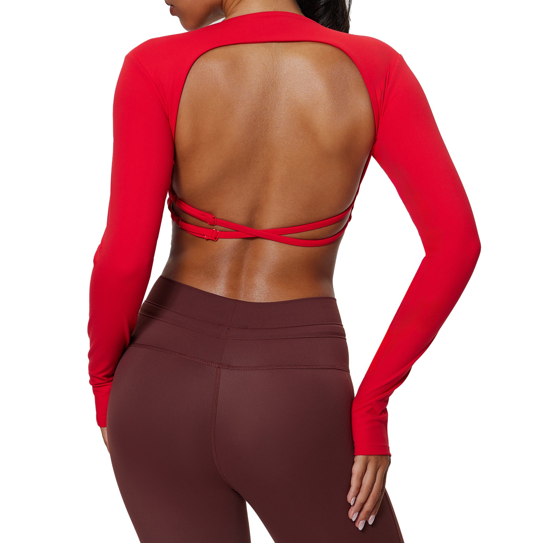 Aoxjox "Sienna" Deep V Long Sleeve