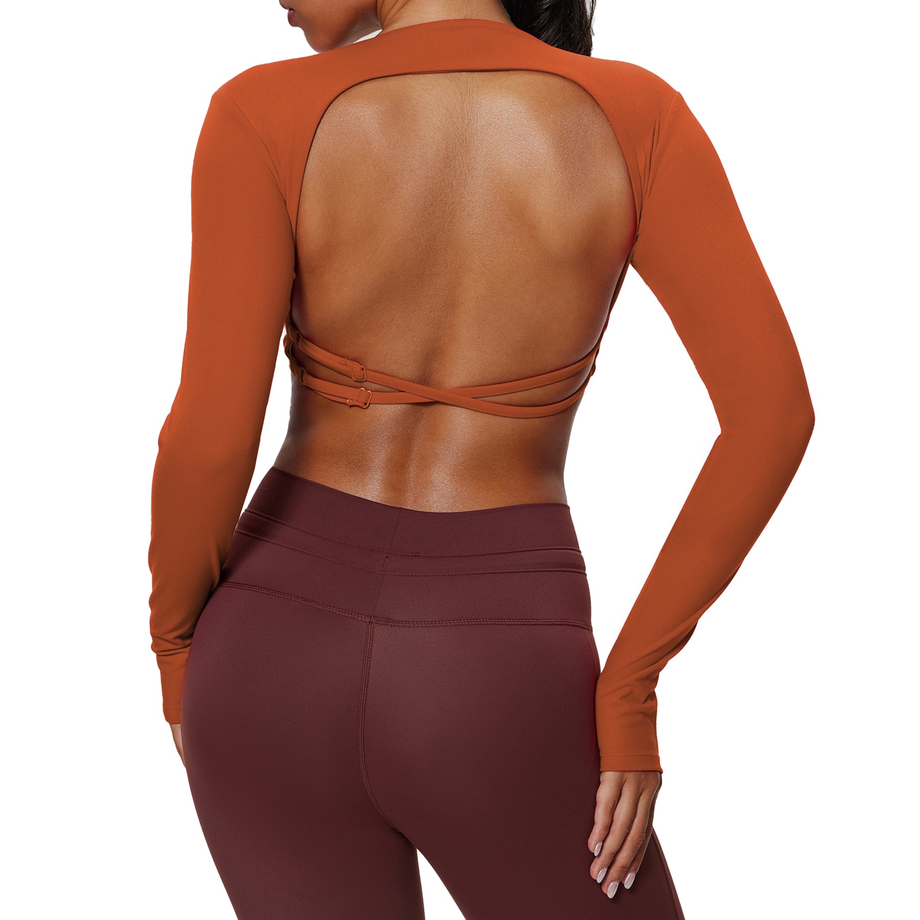 Aoxjox "Sienna" Deep V Long Sleeve