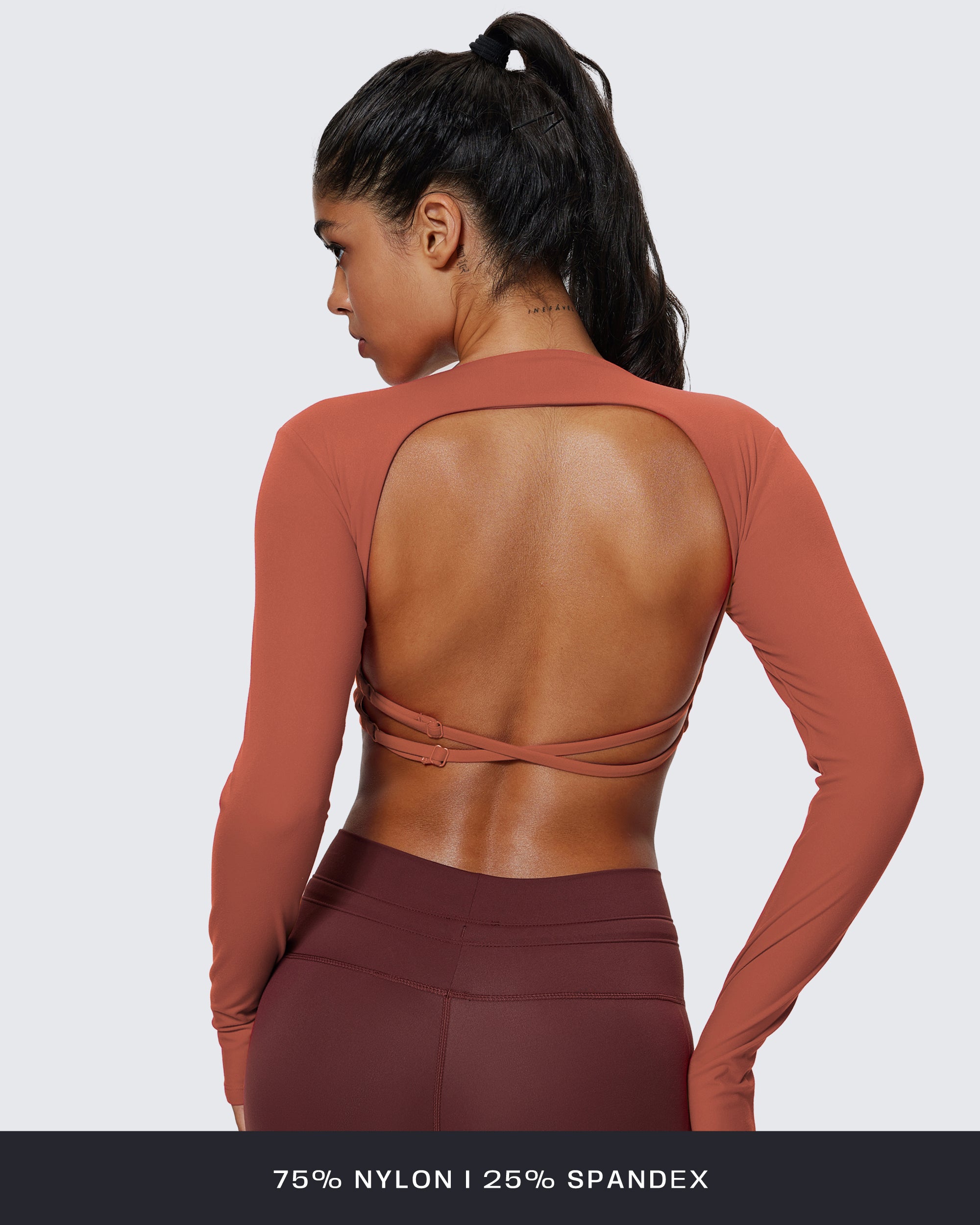 Aoxjox "Sienna" Deep V Long Sleeve