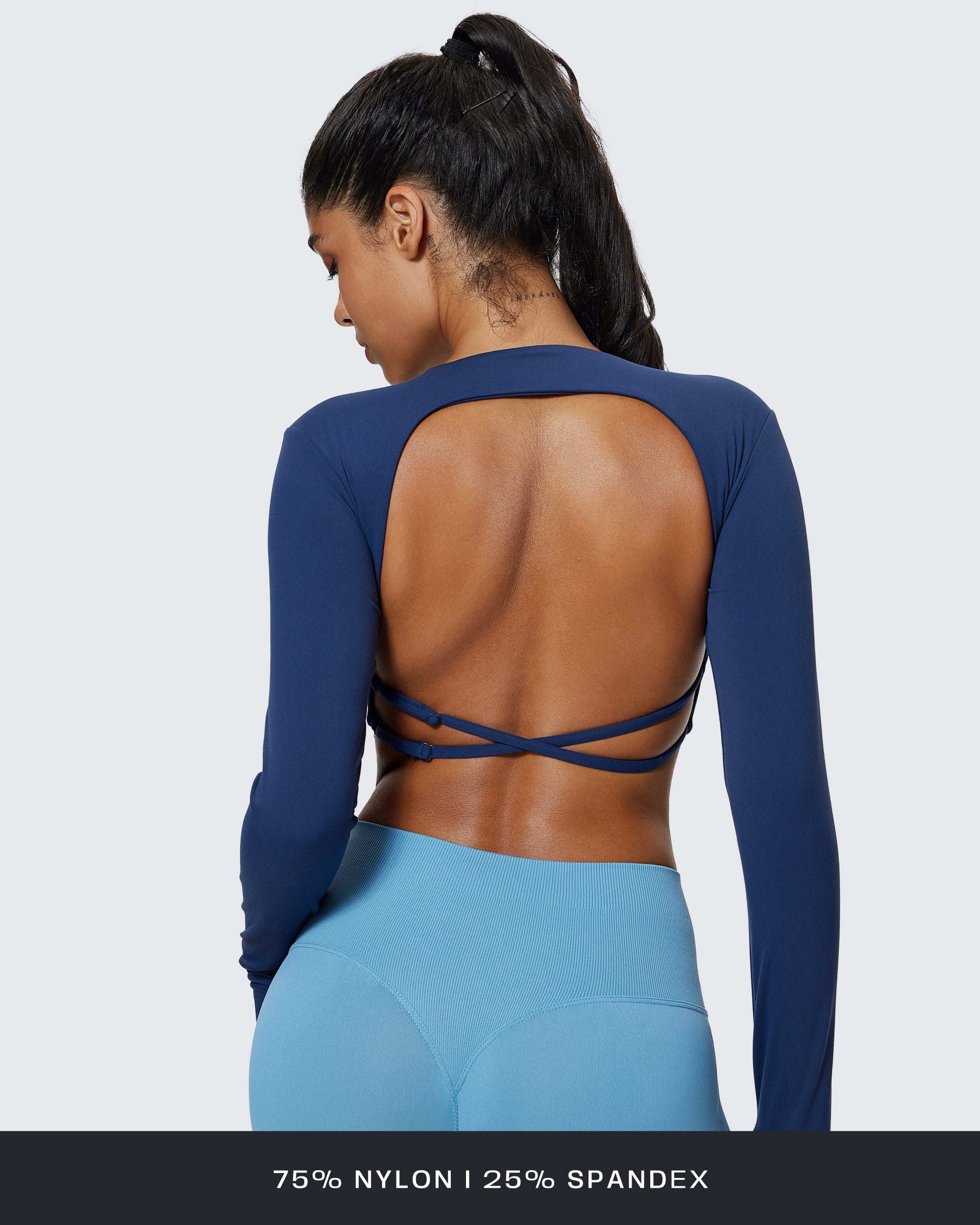 Aoxjox "Sienna" Deep V Long Sleeve