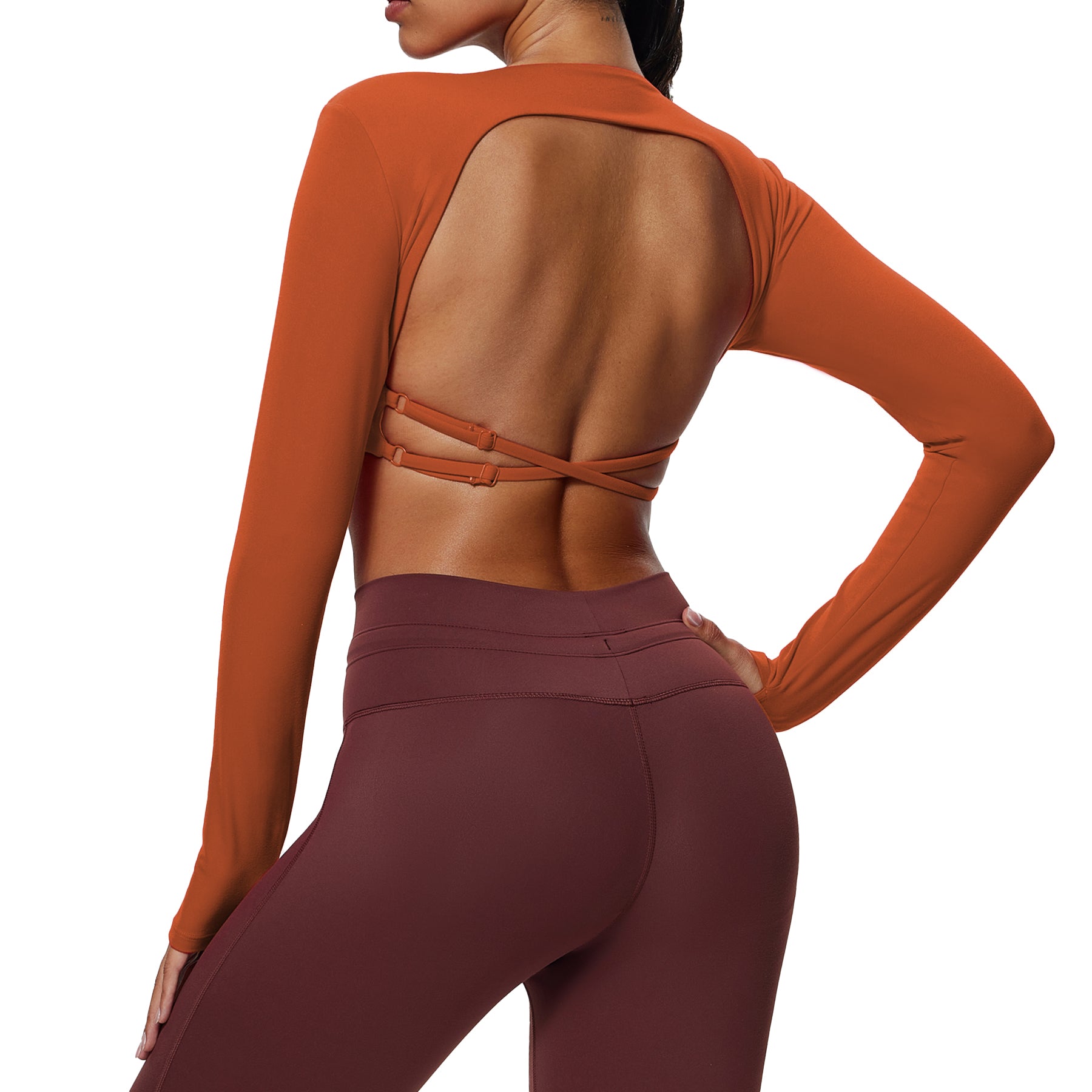 Aoxjox "Sienna" Deep V Long Sleeve