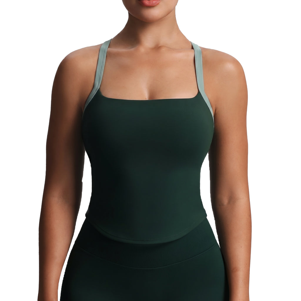 Aoxjox "Lexi" Lined Longline Tank Top