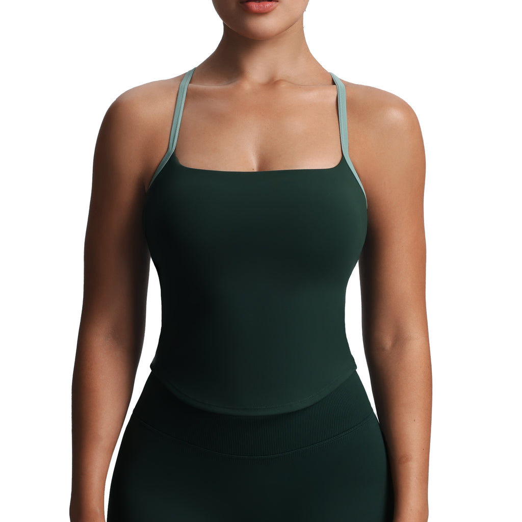 Aoxjox "Lexi" Lined Longline Tank Top