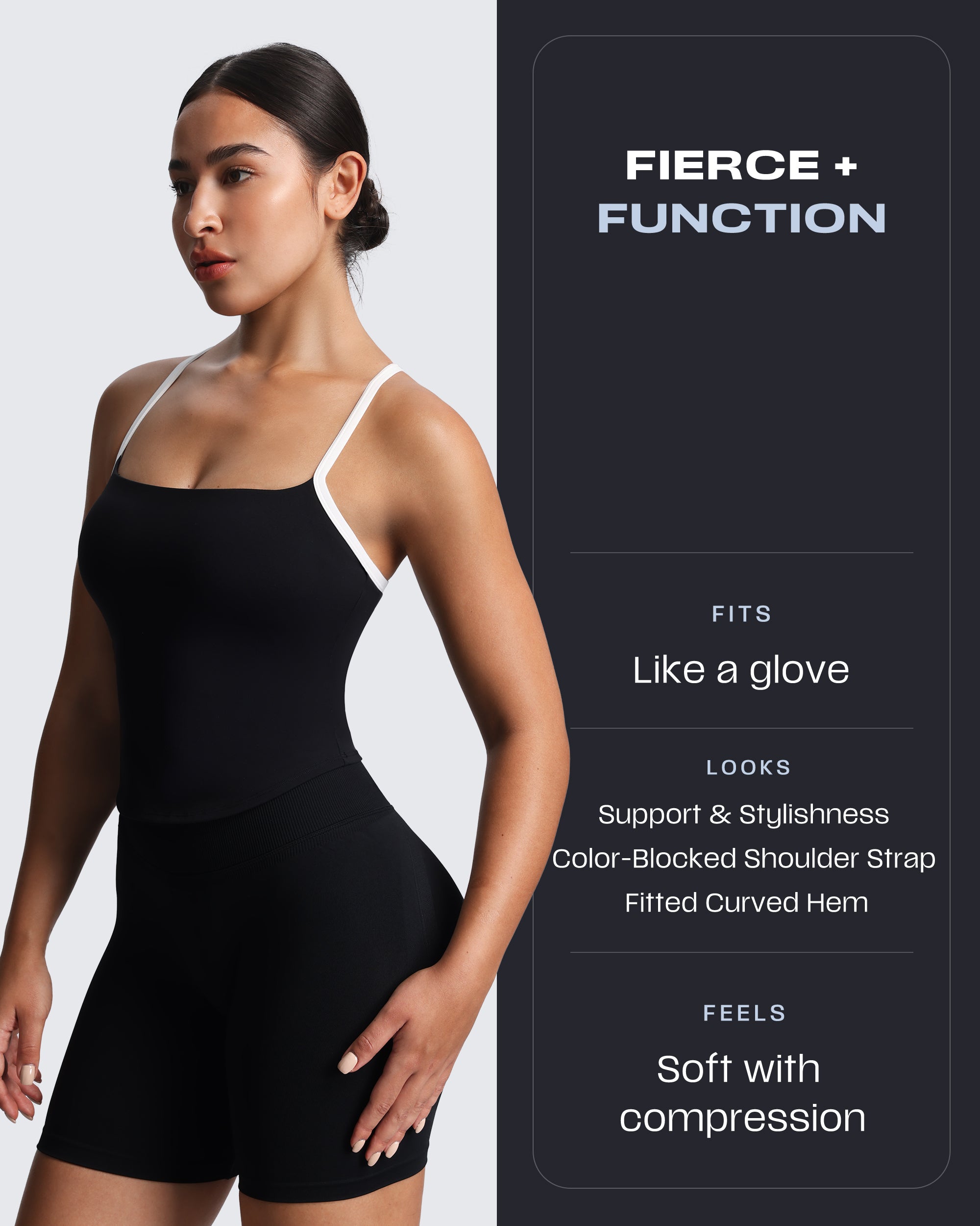 Aoxjox "Lexi" Lined Longline Tank Top