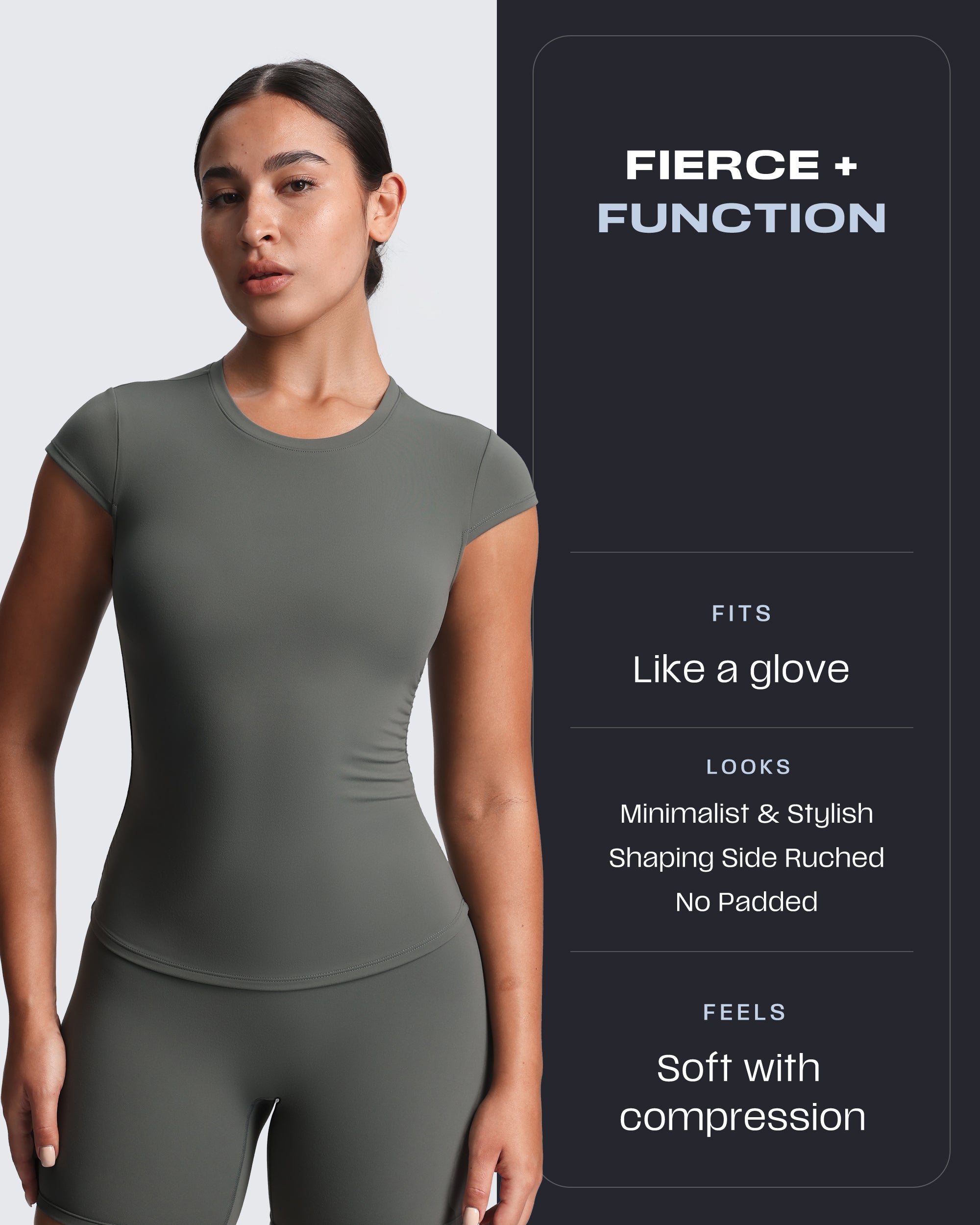 Aoxjox “Velura“ Ruched Tee