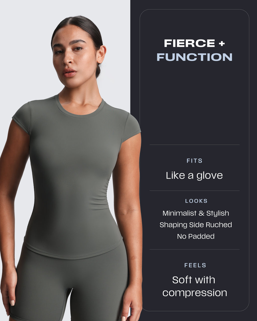 Aoxjox “Velura“ Ruched Tee