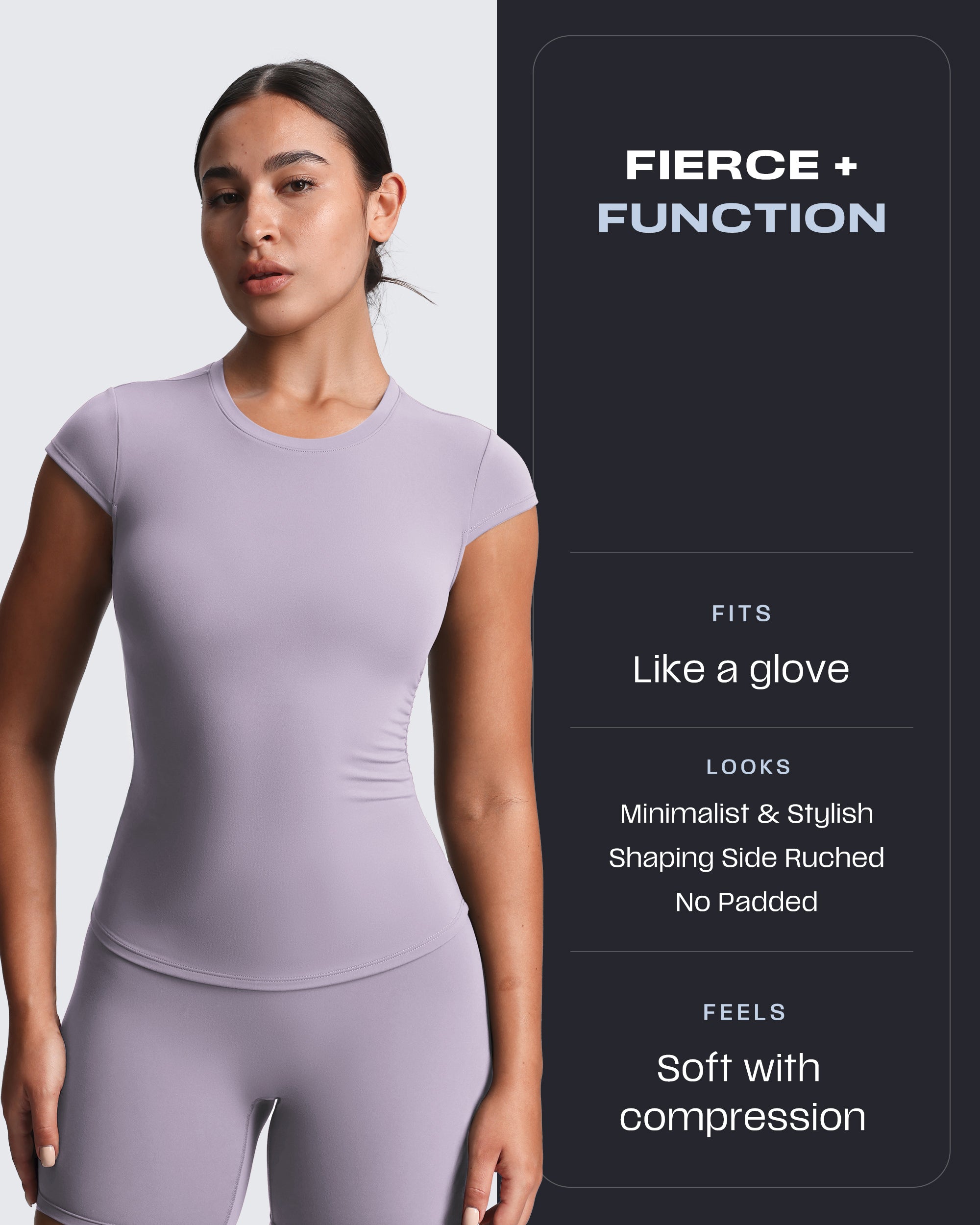 Aoxjox “Velura“ Ruched Tee