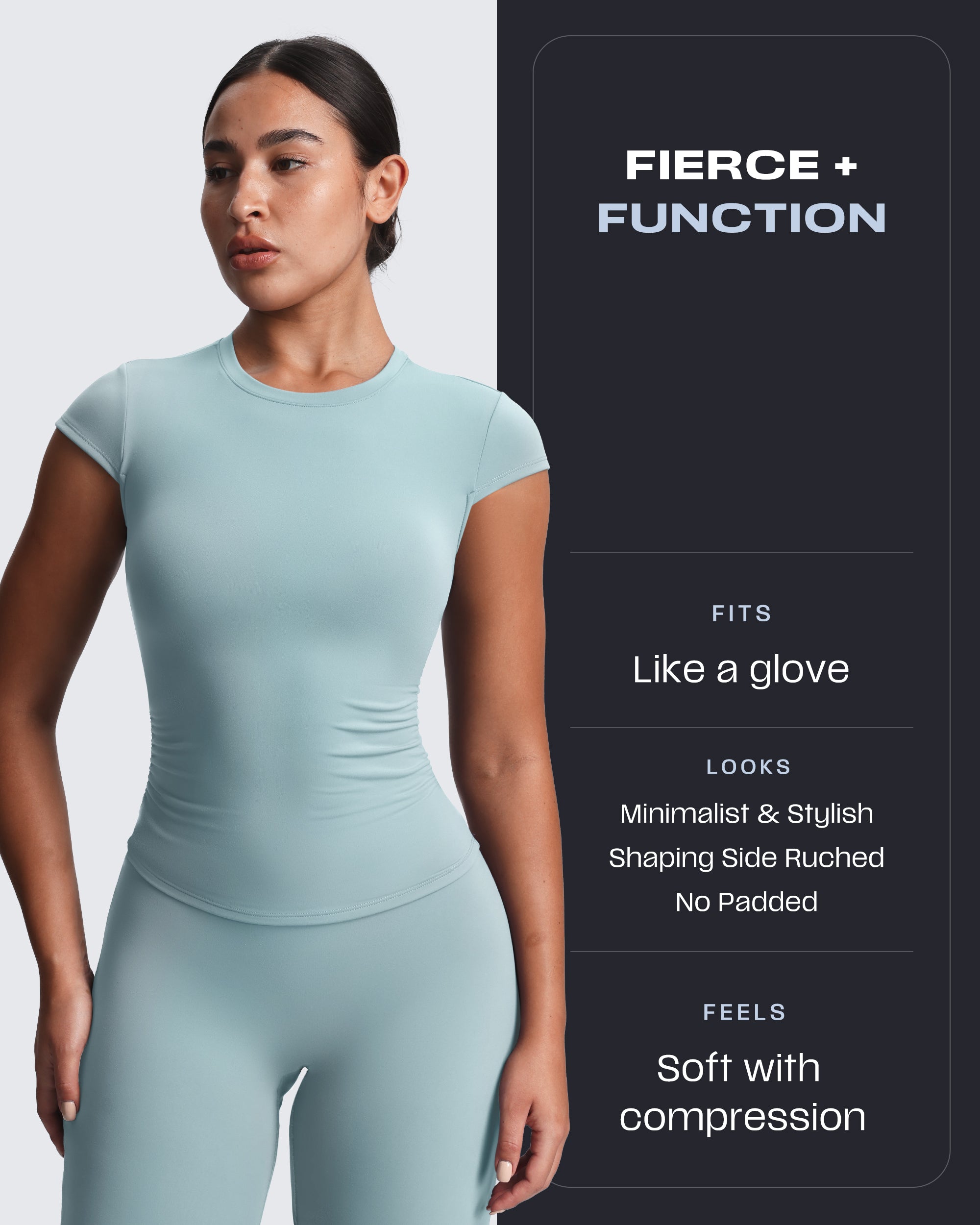 Aoxjox “Velura“ Ruched Tee