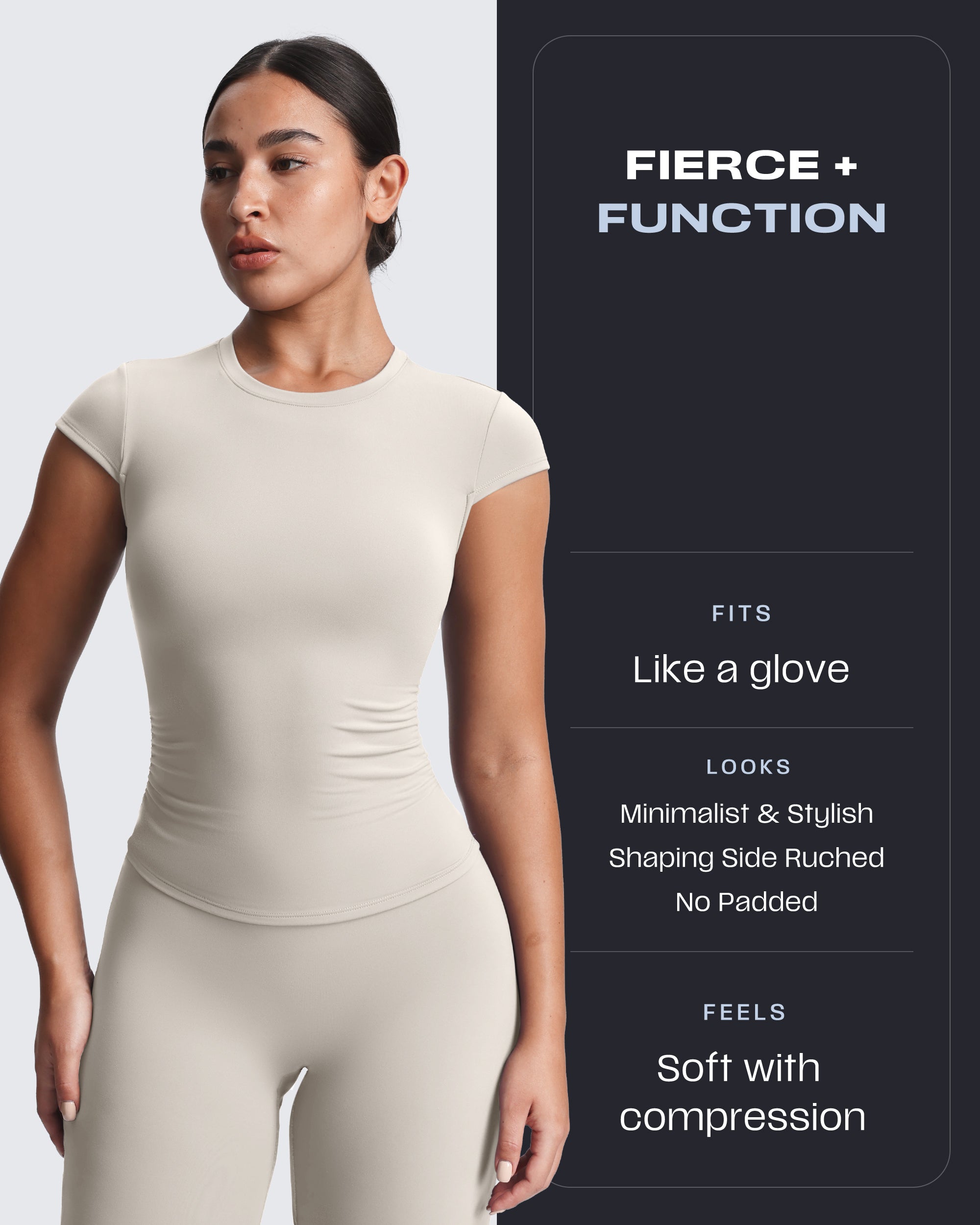Aoxjox “Velura“ Ruched Tee