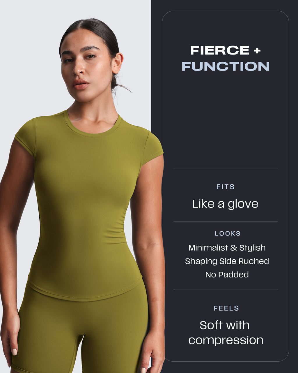 Aoxjox “Velura“ Ruched Tee
