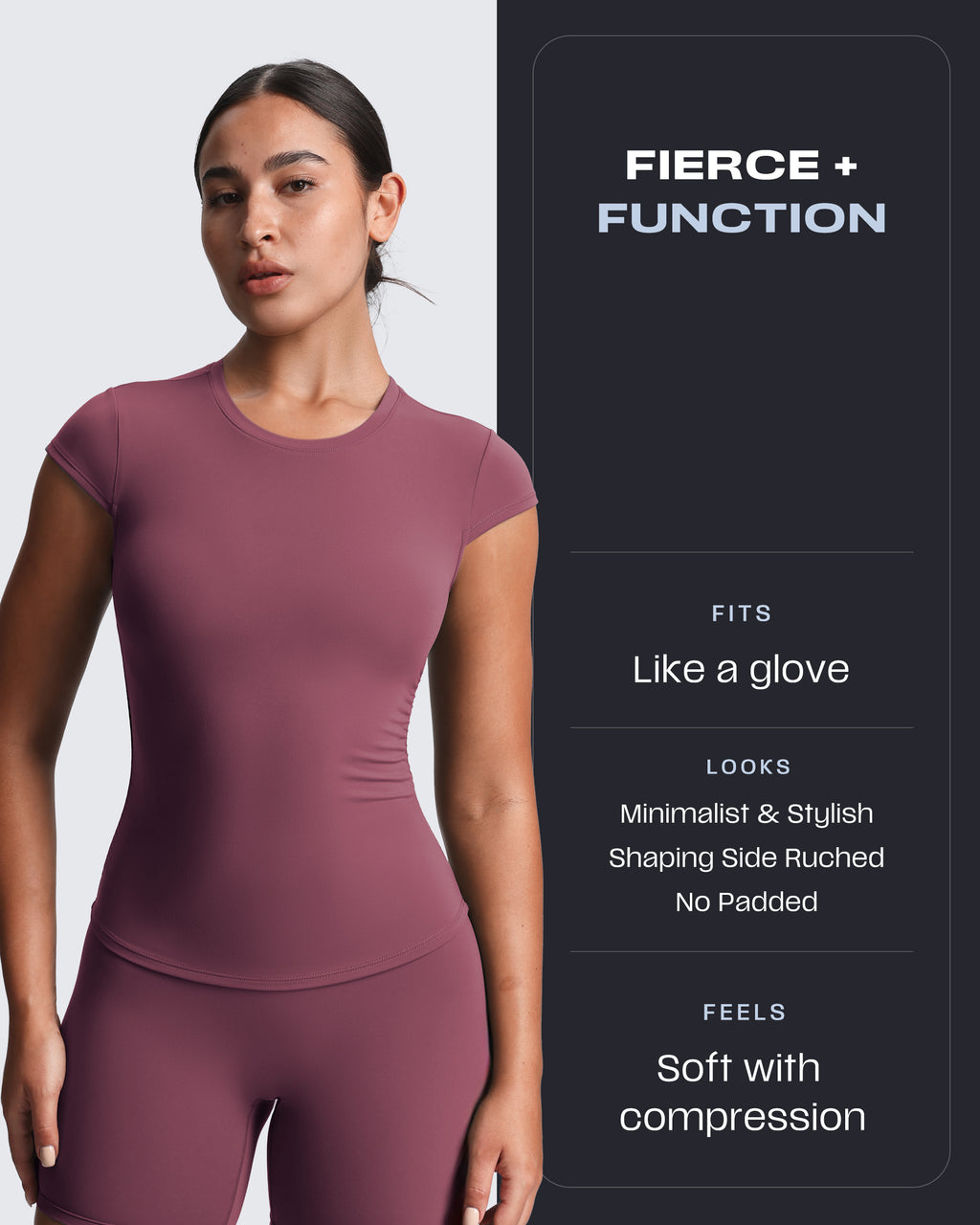 Aoxjox “Velura“ Ruched Tee