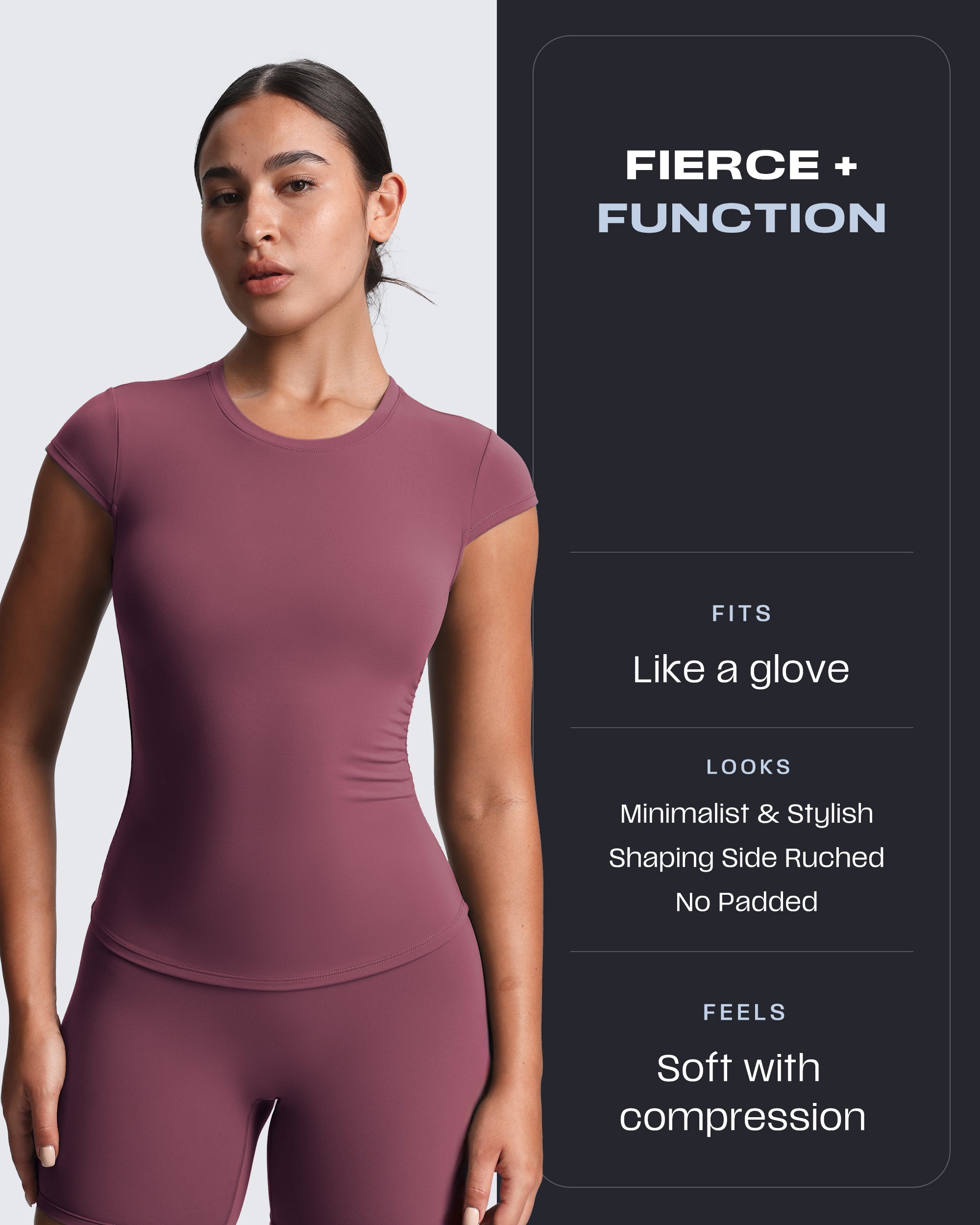 Aoxjox “Velura“ Ruched Tee