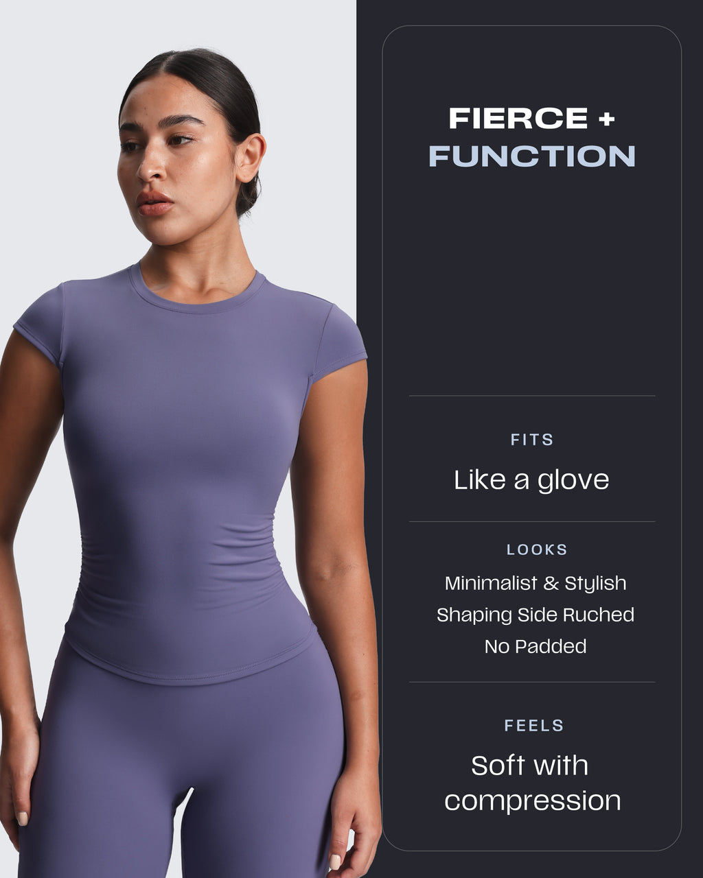 Aoxjox “Velura“ Ruched Tee