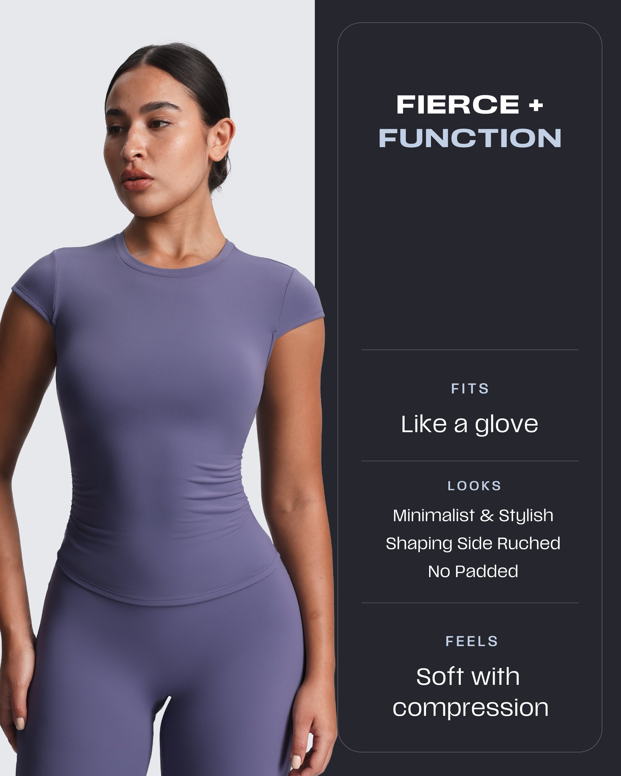 Aoxjox “Velura“ Ruched Tee