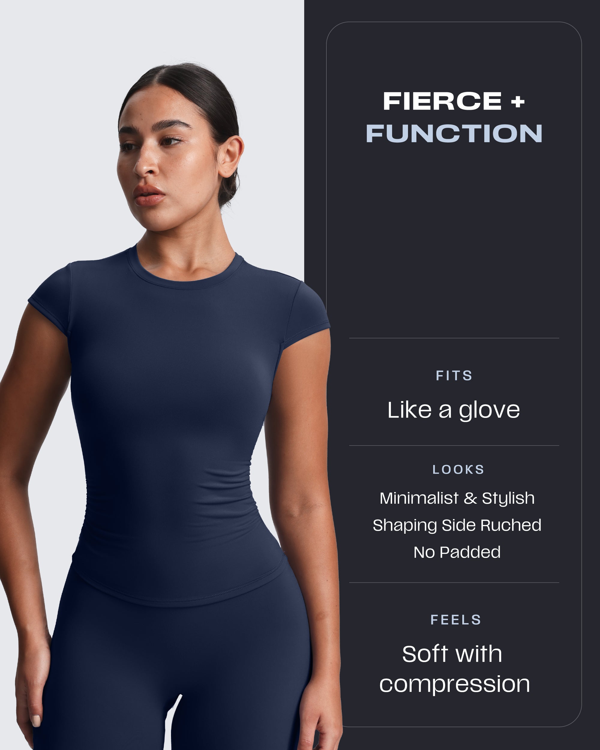 Aoxjox “Velura“ Ruched Tee