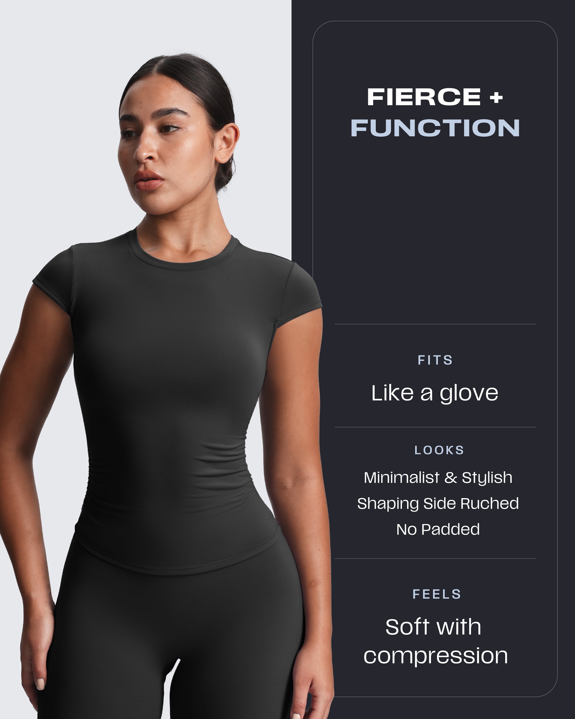 Aoxjox “Velura“ Ruched Tee