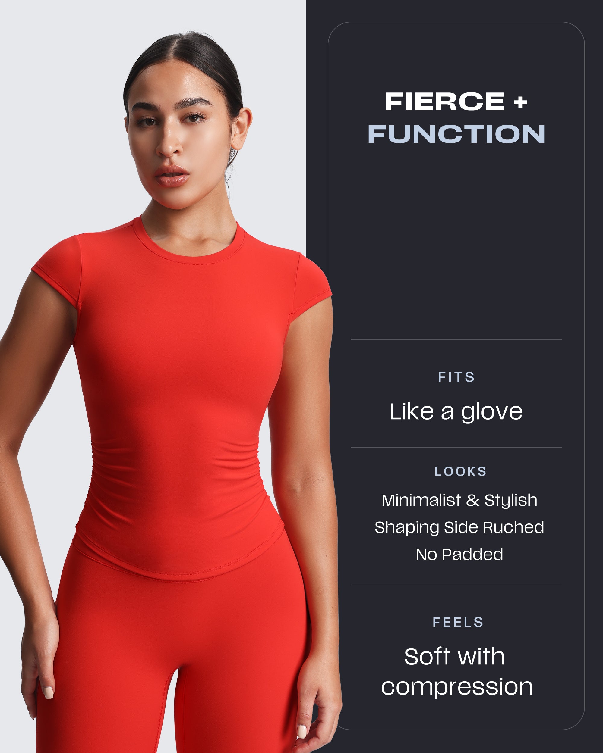 Aoxjox “Velura“ Ruched Tee