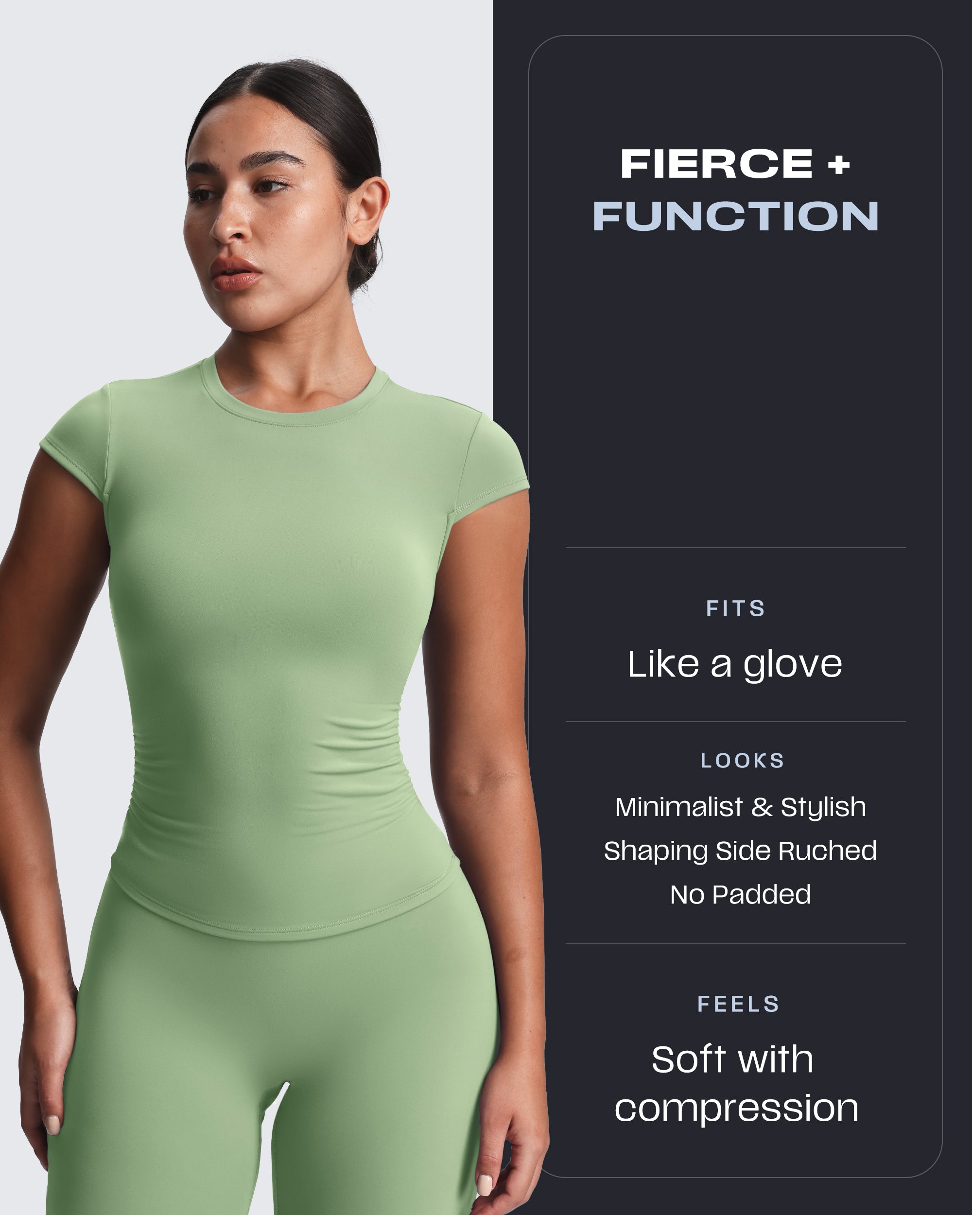 Aoxjox “Velura“ Ruched Tee
