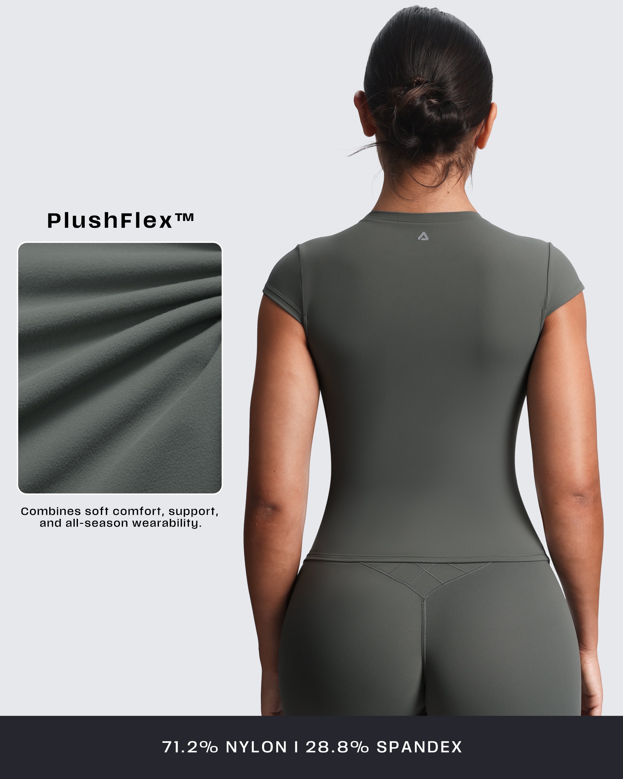 Aoxjox “Velura“ Ruched Tee