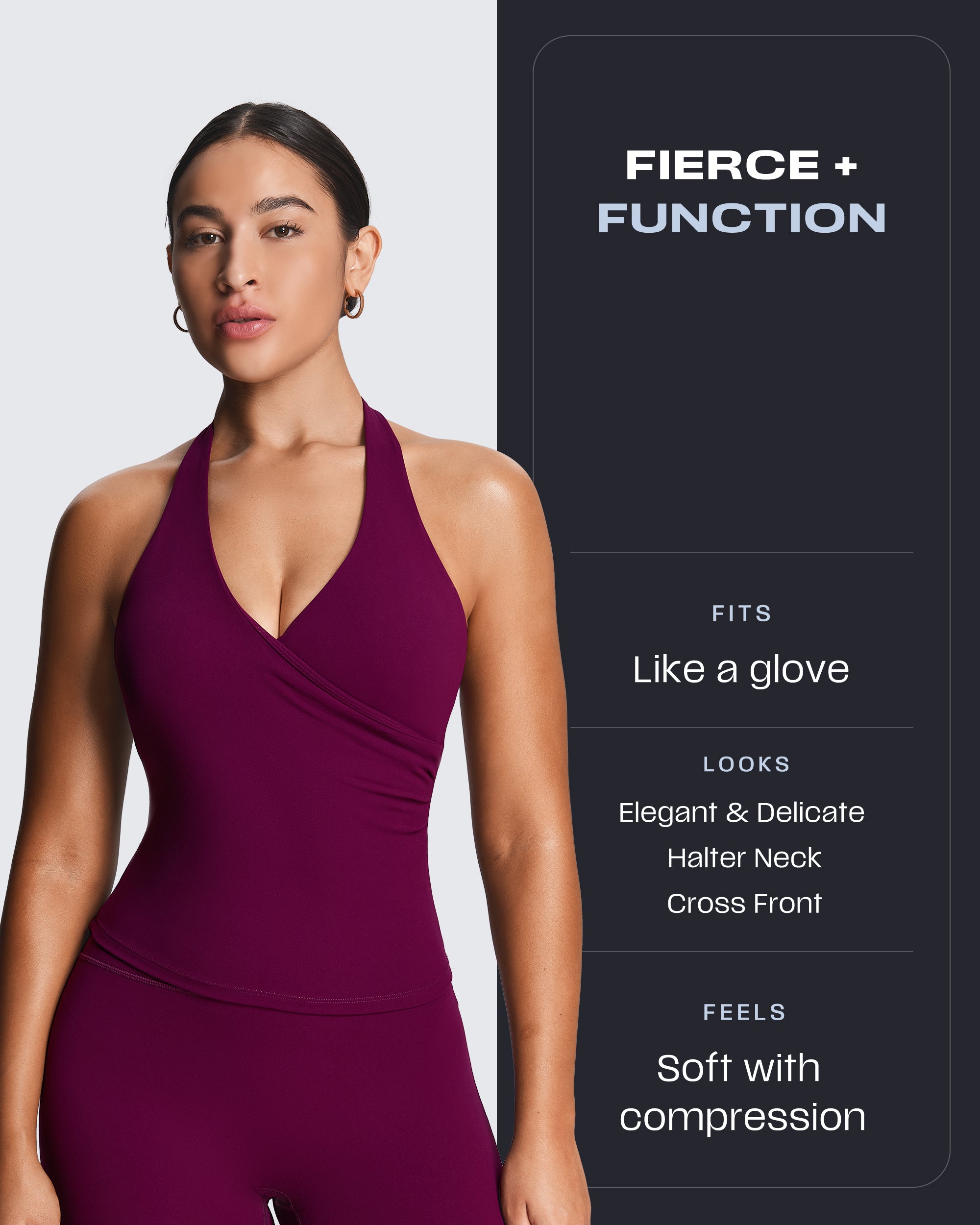 Aoxjox "Athlenza" Wrap Halter Tank