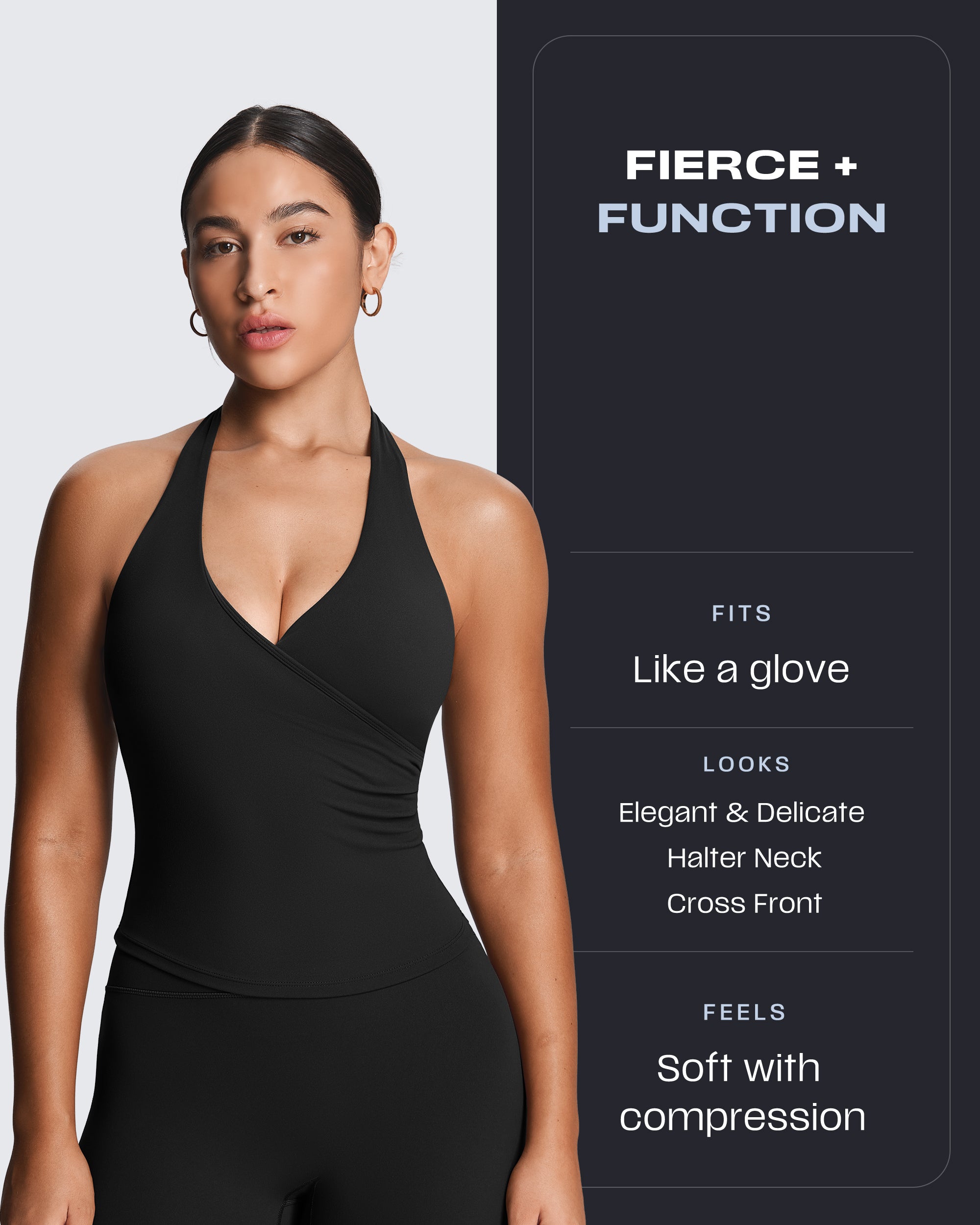 Aoxjox "Athlenza" Wrap Halter Tank