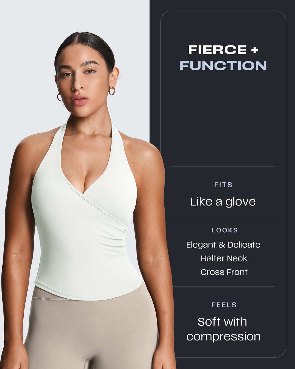 Aoxjox "Athlenza" Wrap Halter Tank