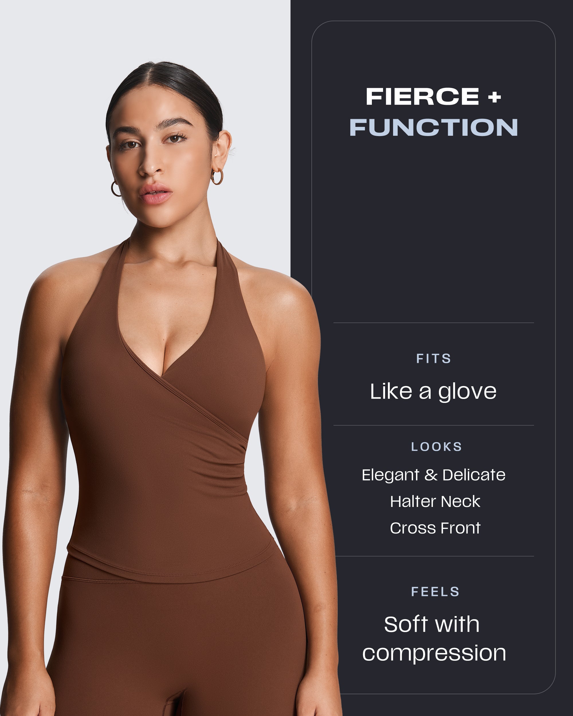 Aoxjox "Athlenza" Wrap Halter Tank