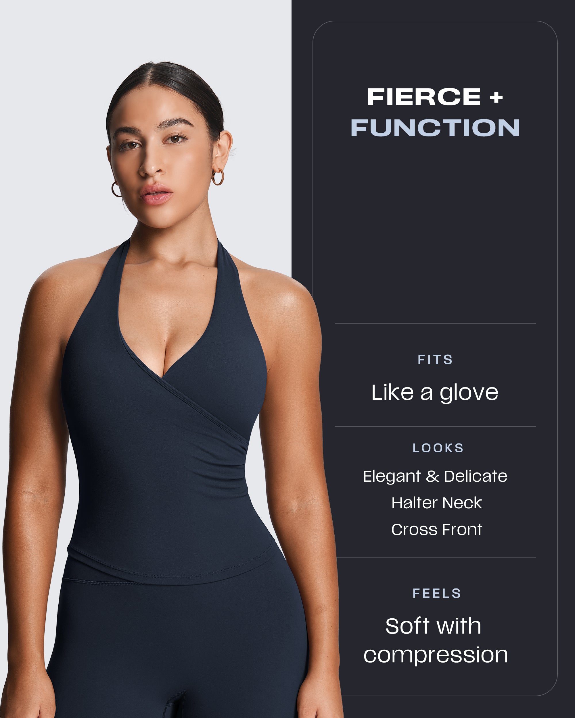 Aoxjox "Athlenza" Wrap Halter Tank