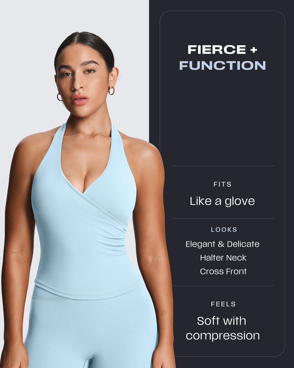 Aoxjox "Athlenza" Wrap Halter Tank