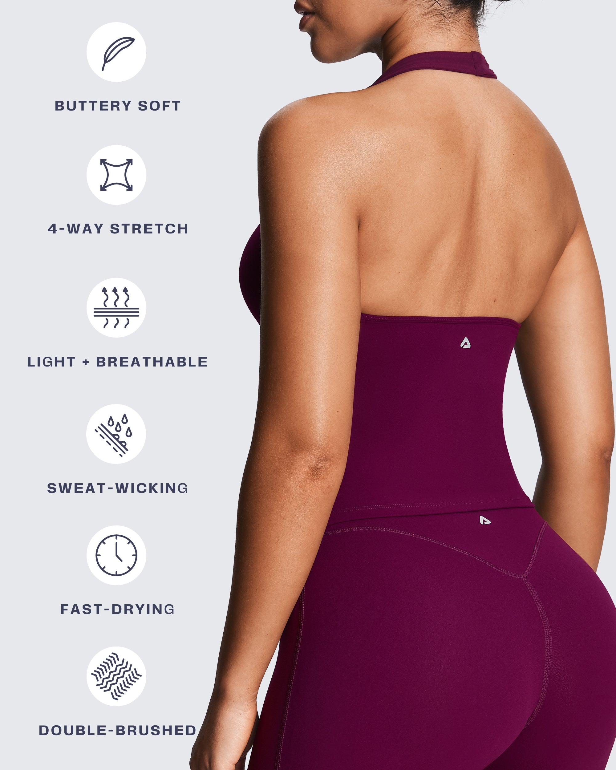 Aoxjox "Athlenza" Wrap Halter Tank