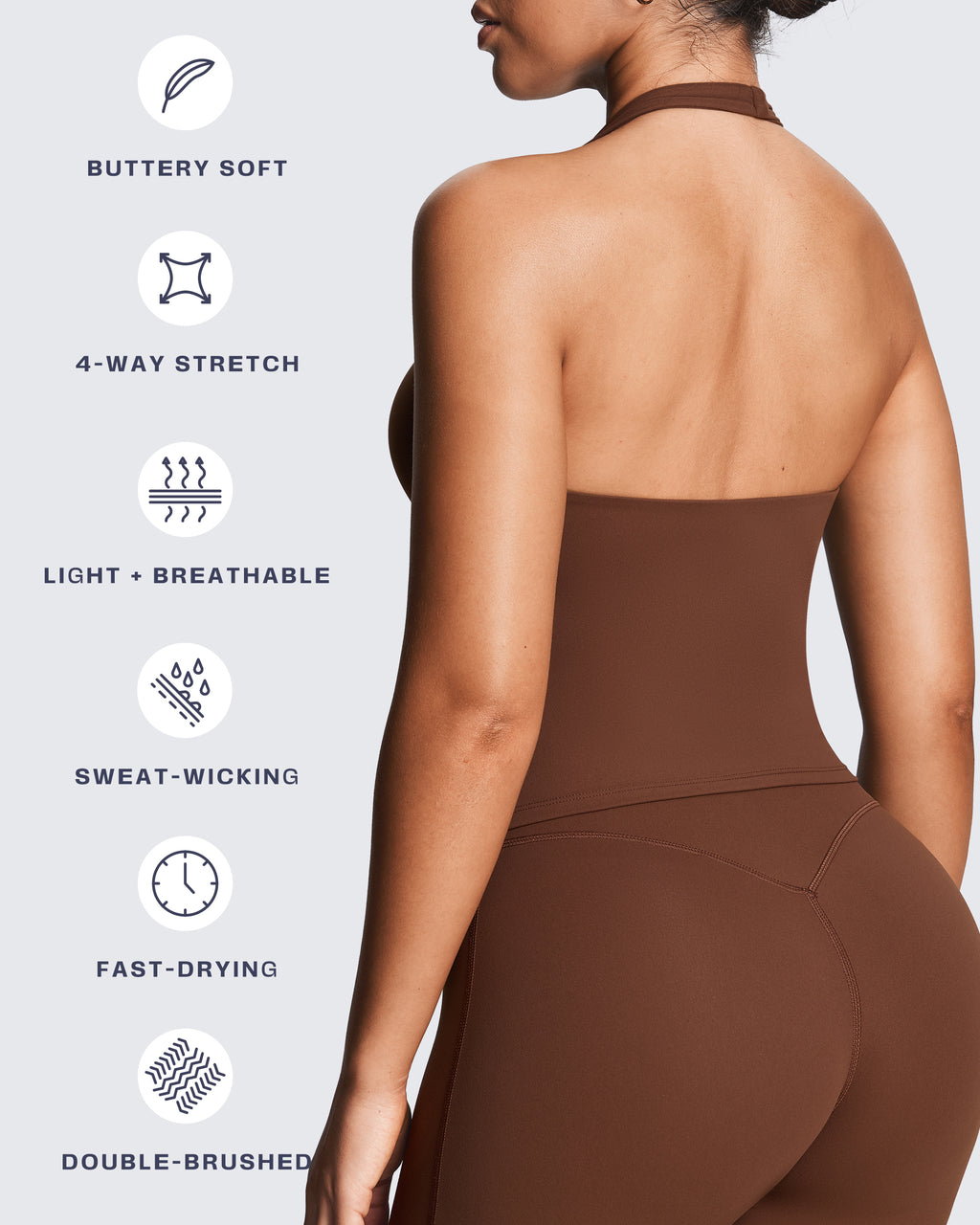 Aoxjox "Athlenza" Wrap Halter Tank