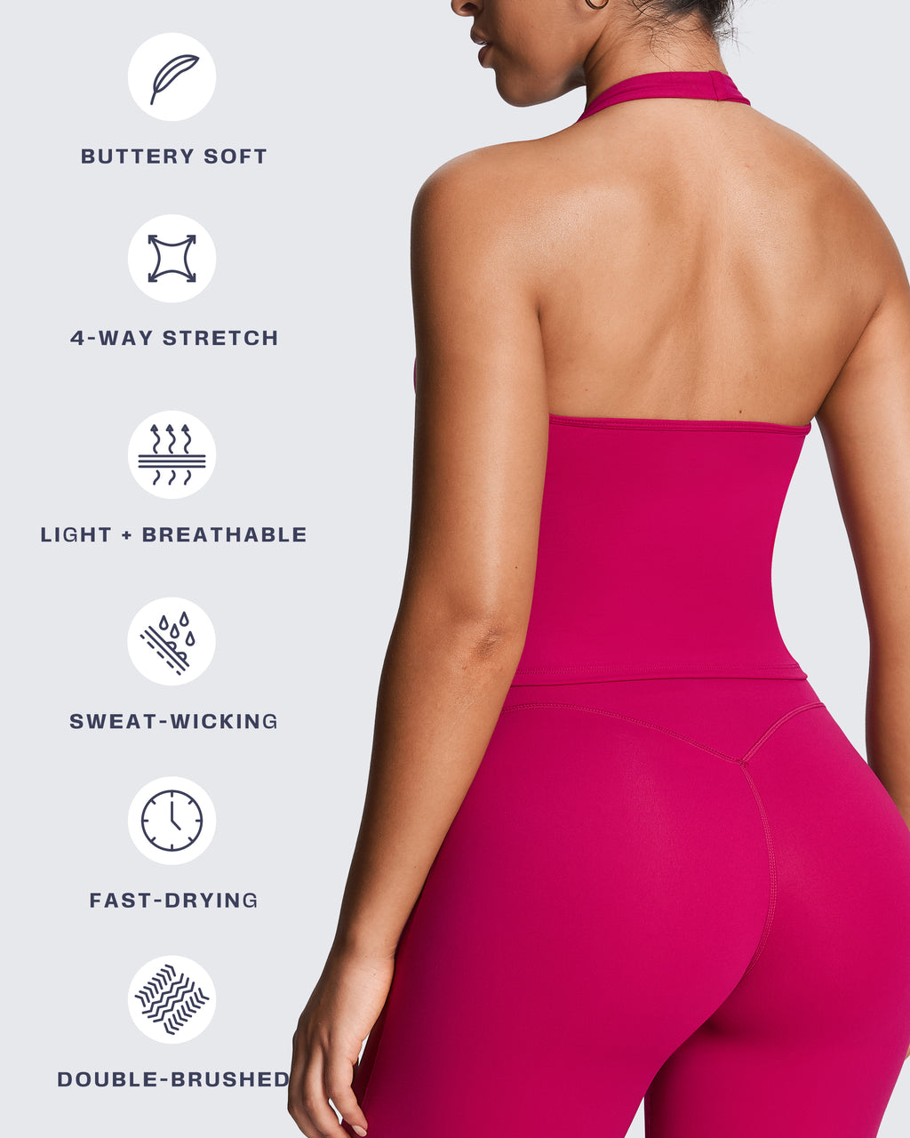 Aoxjox "Athlenza" Wrap Halter Tank