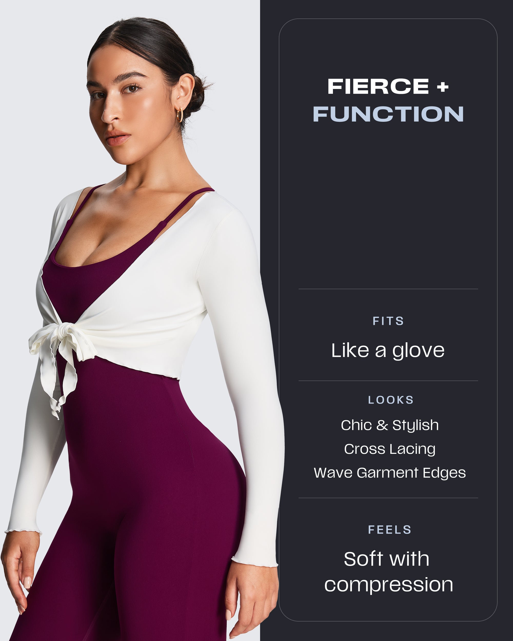 Aoxjox "Athlenza" Ruffle Wrap